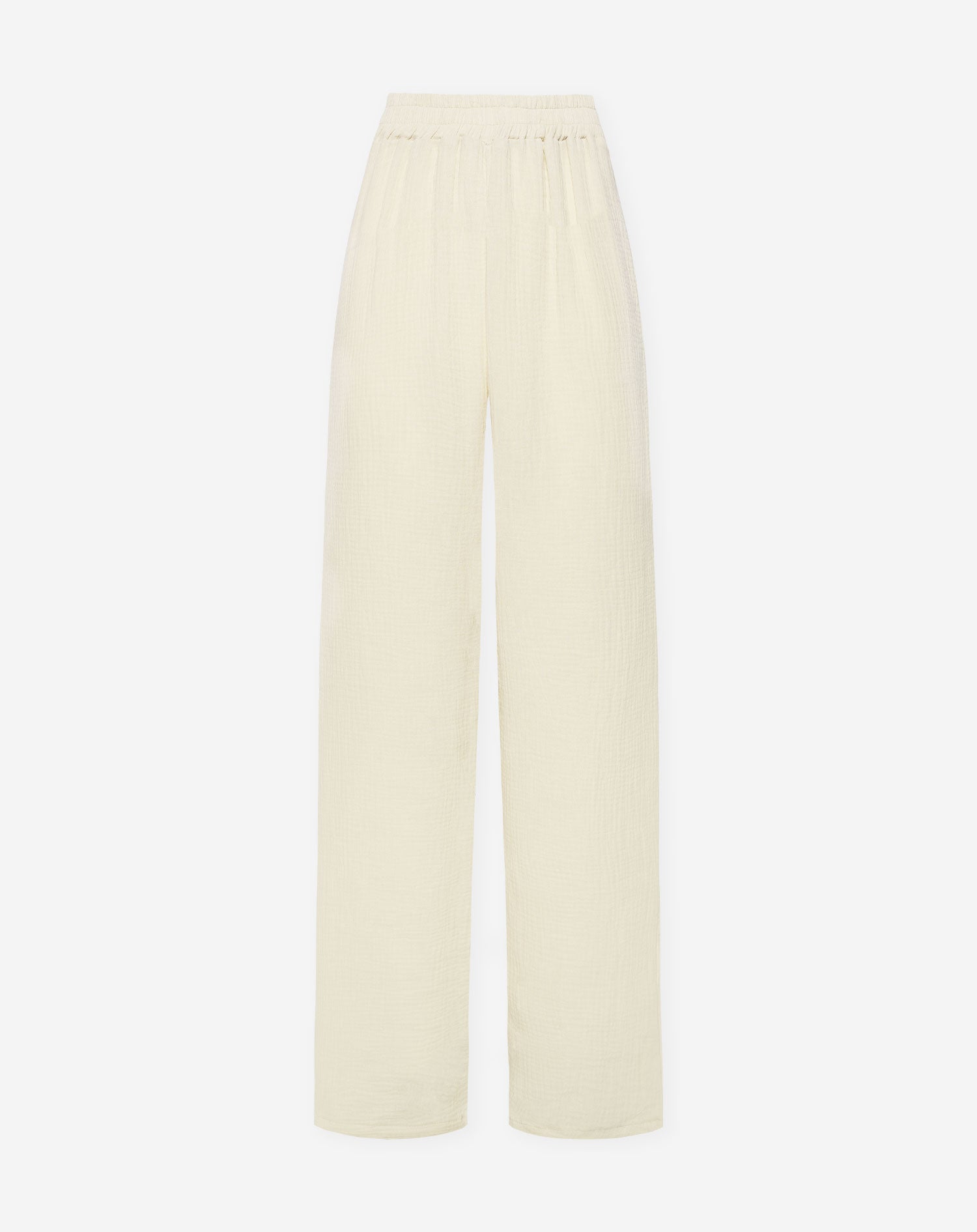 MELODY MOUSSELINE STRAIGHT LEG PANTS BEIGE