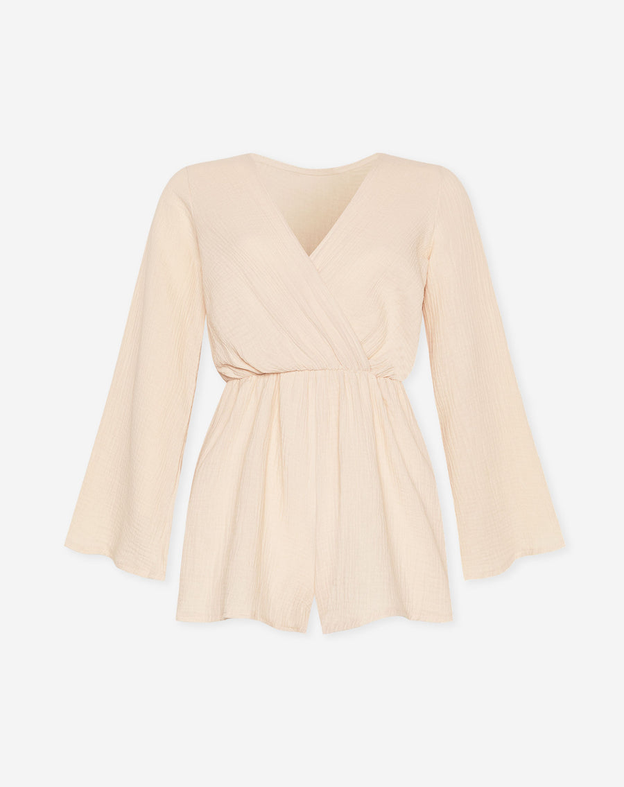 MOUSSELINE PLAYSUIT BEIGE