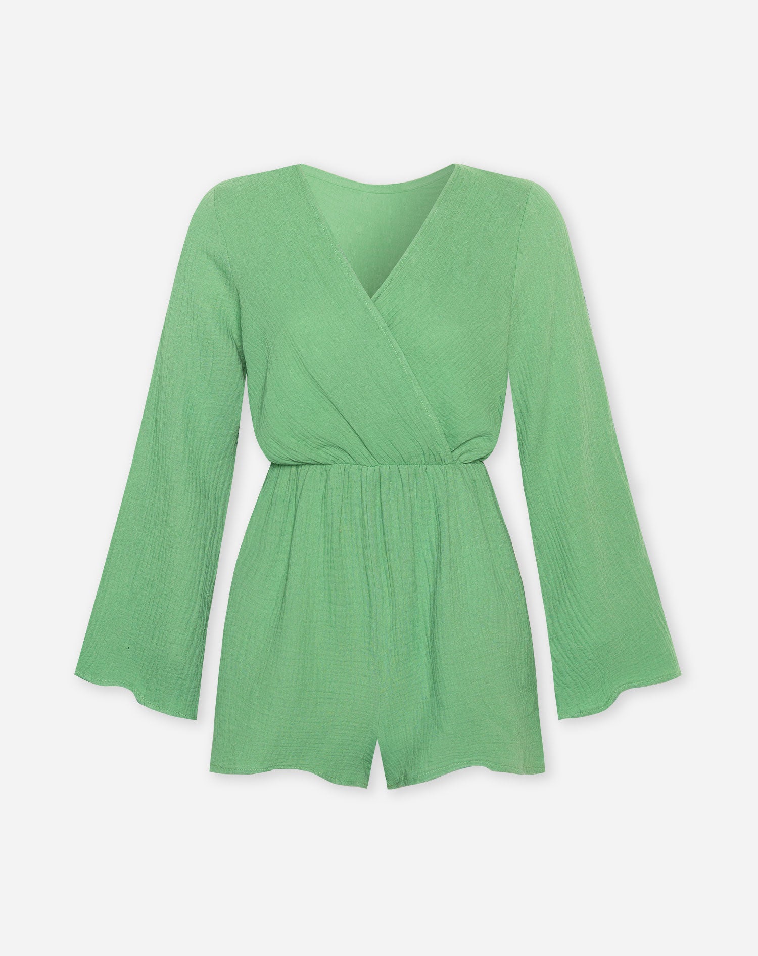 MUSSELINE PLAYSUIT GREEN