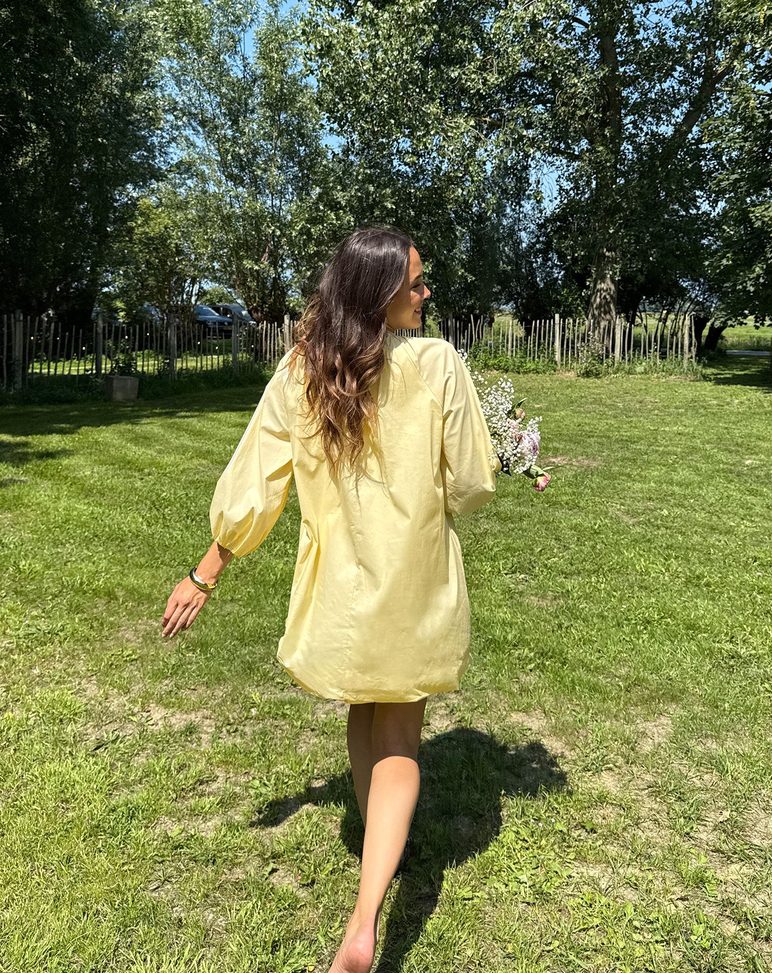 BLOSSOM BUBBLE HEM DRESS BOTERGEEL