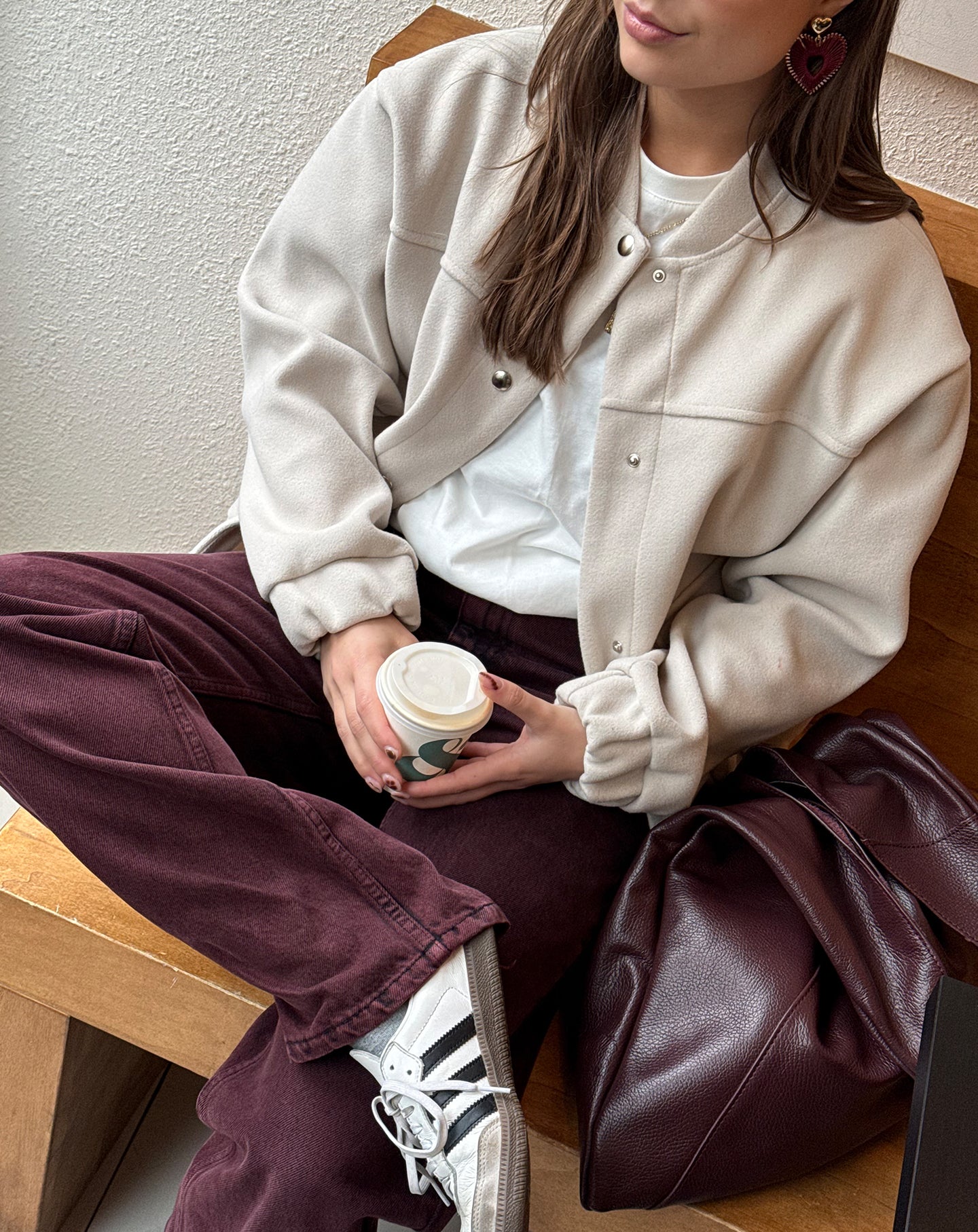 GRACIE BOMBER JACKET BEIGE