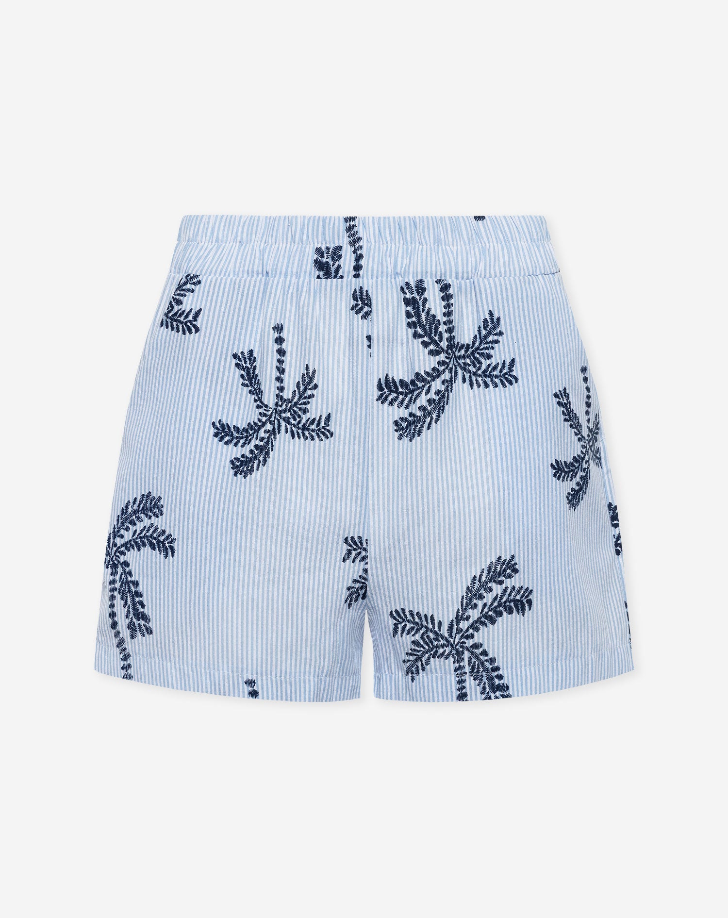 PALM STRIPE SHORTS BLUE