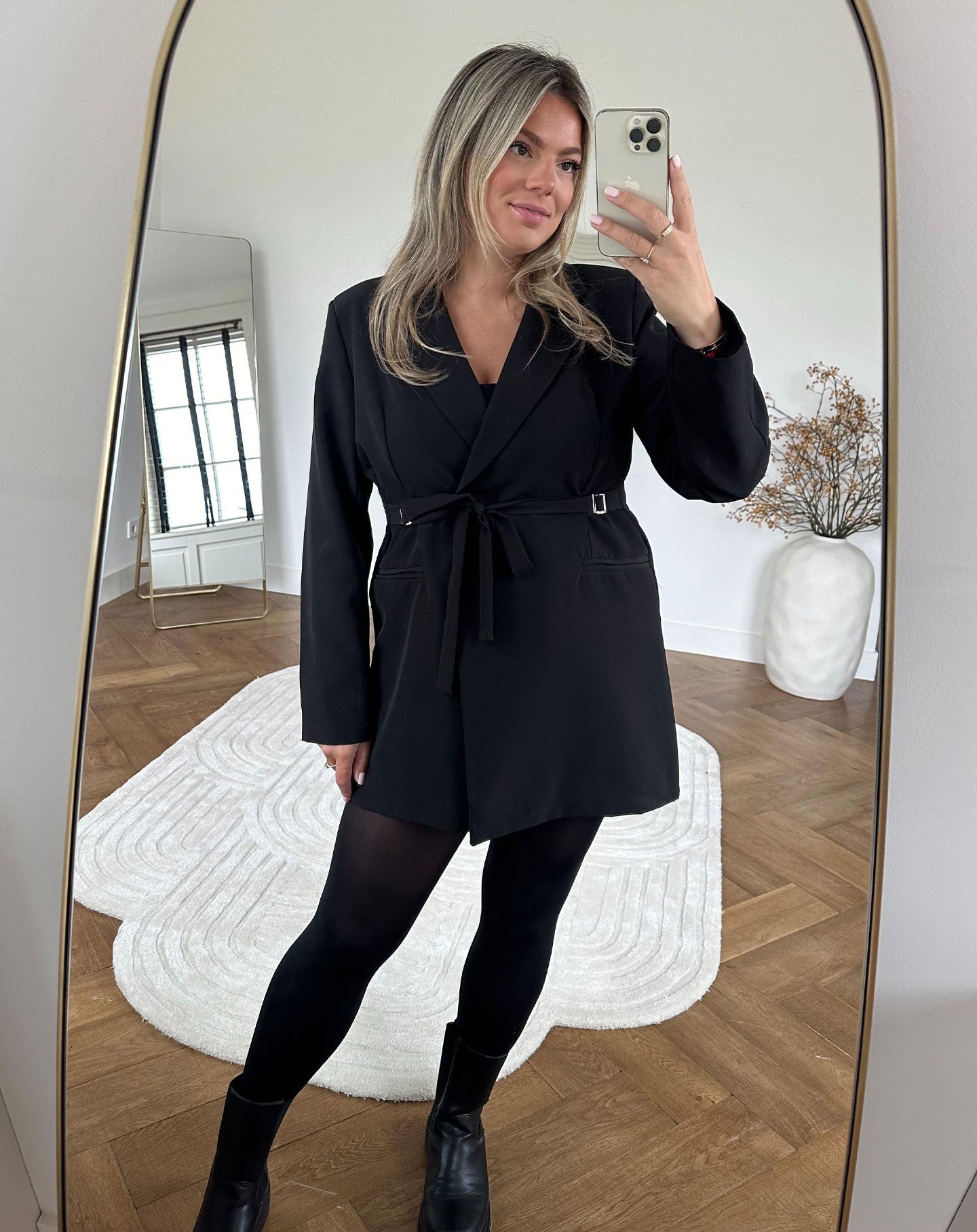 CAMILLE BLAZER DRESS ZWART