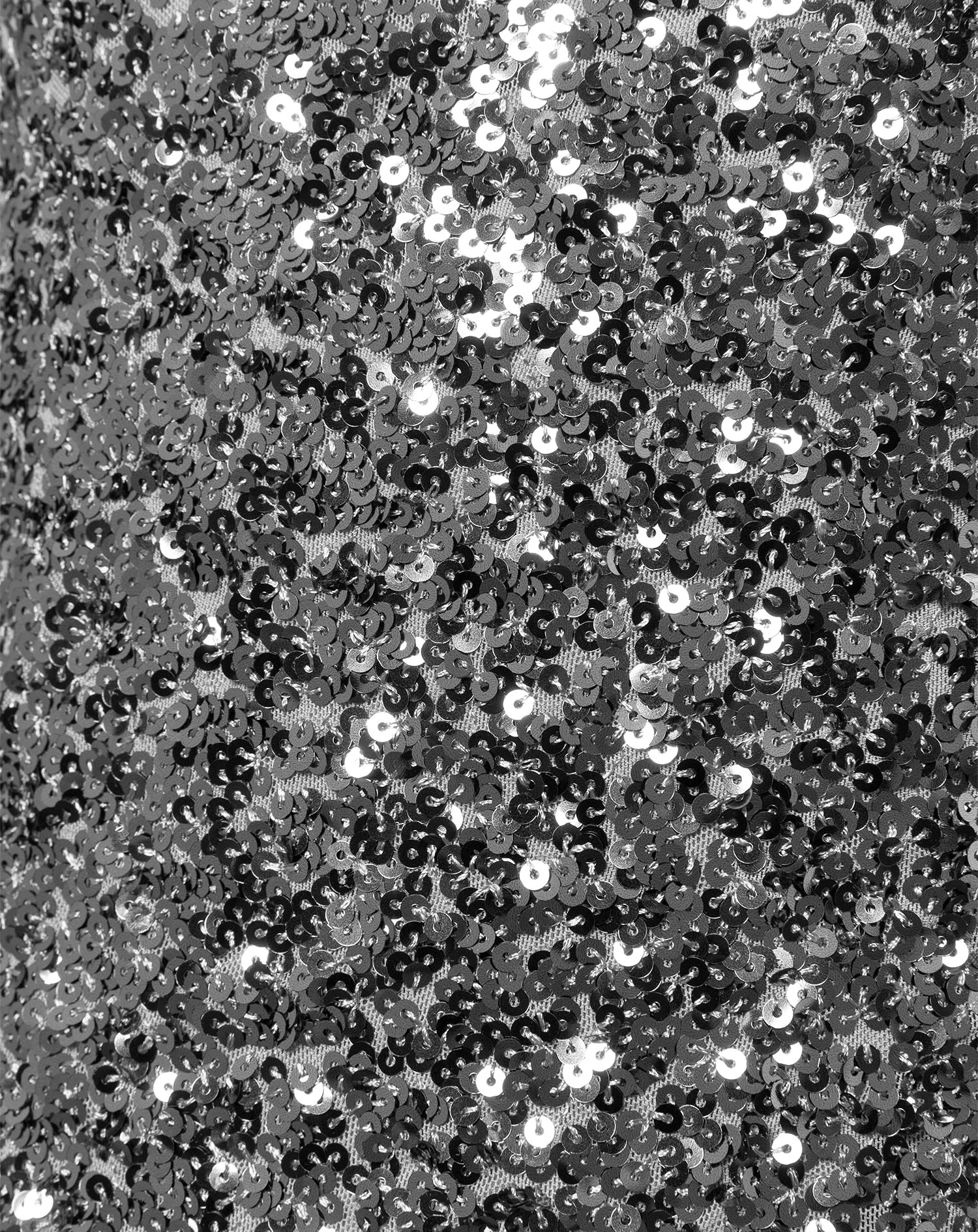 ROBBIN SEQUINS SKIRT SILVER