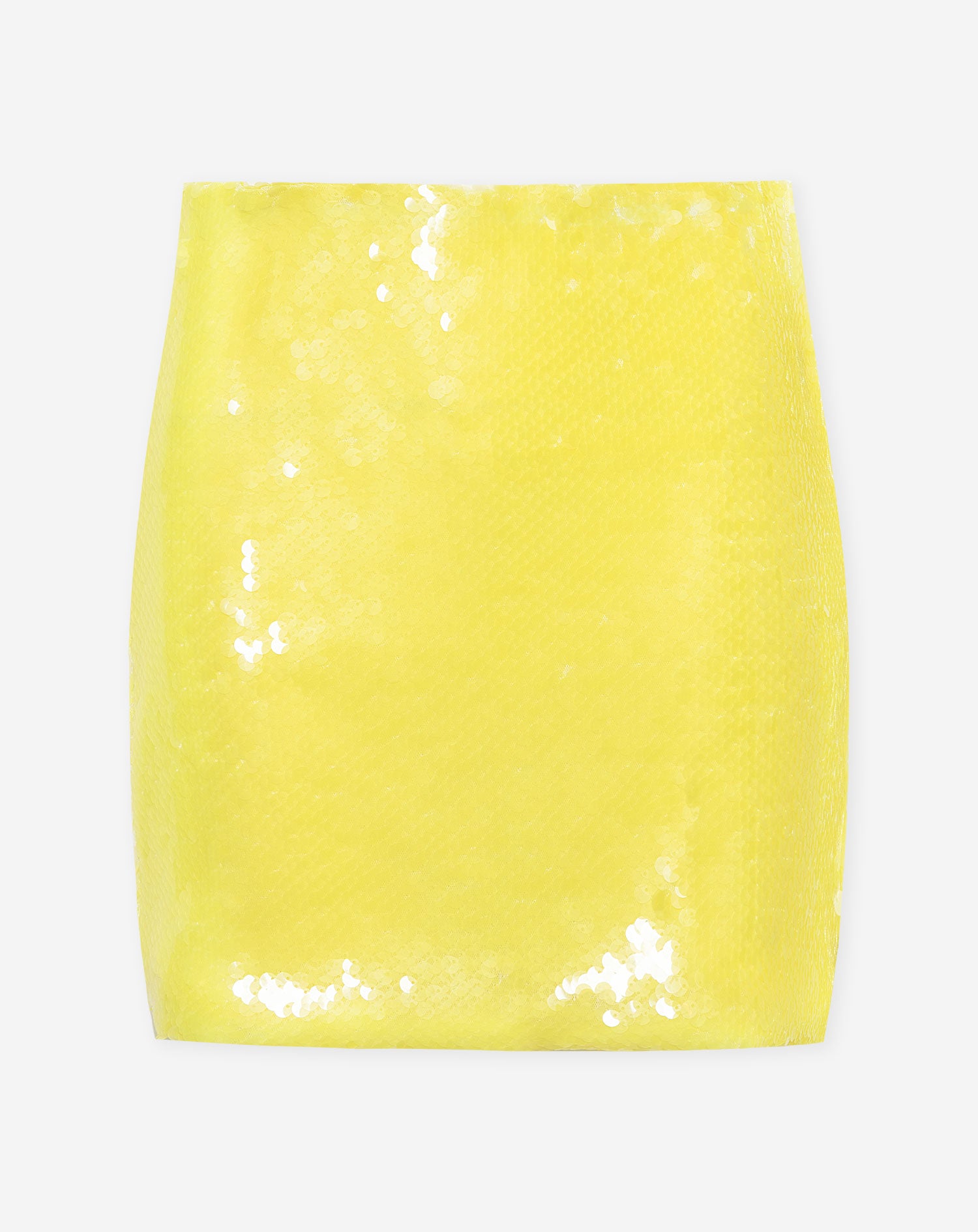 LIV SEQUINS SKIRT YELLOW