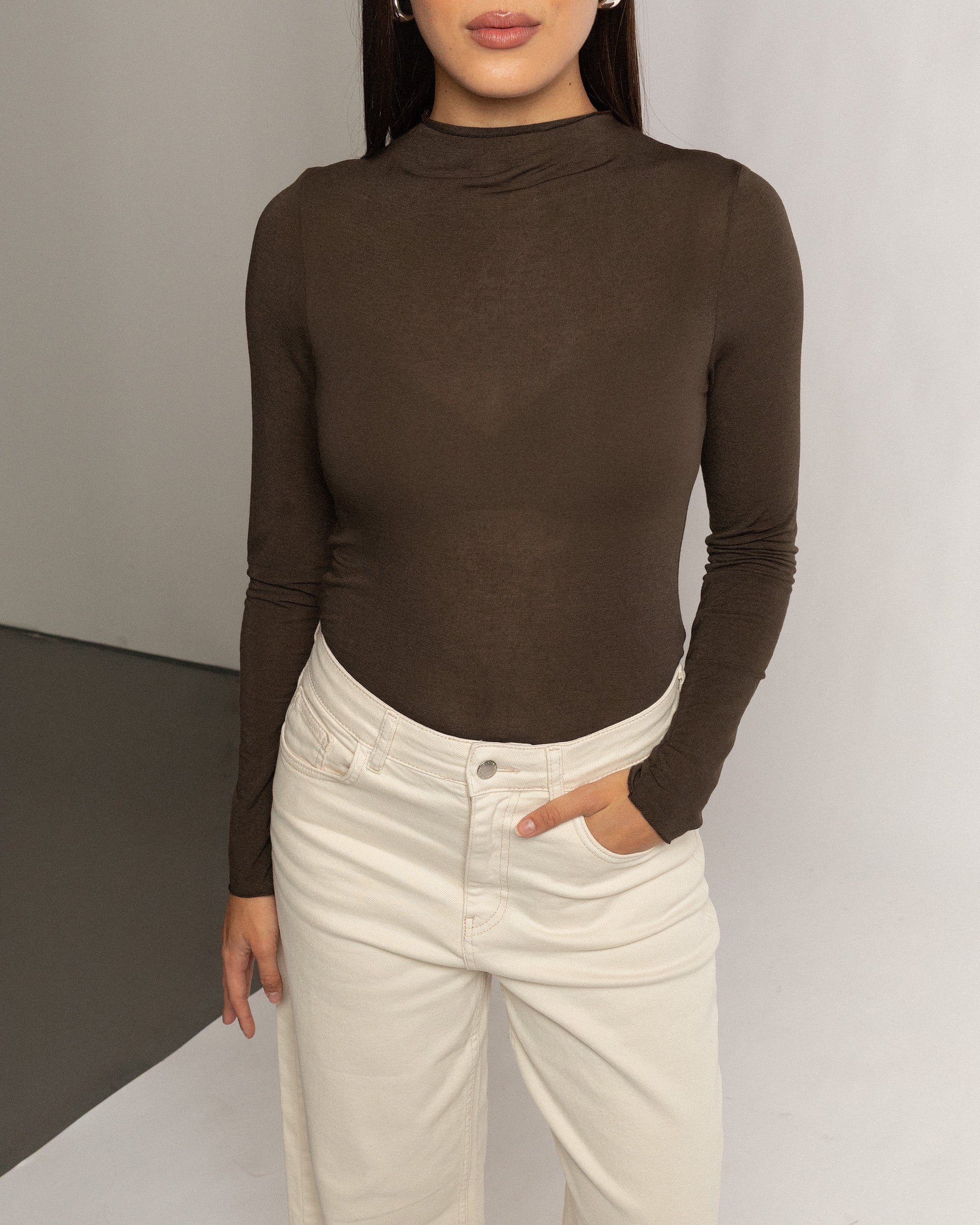 FANCY RUCHED TOP BRUIN