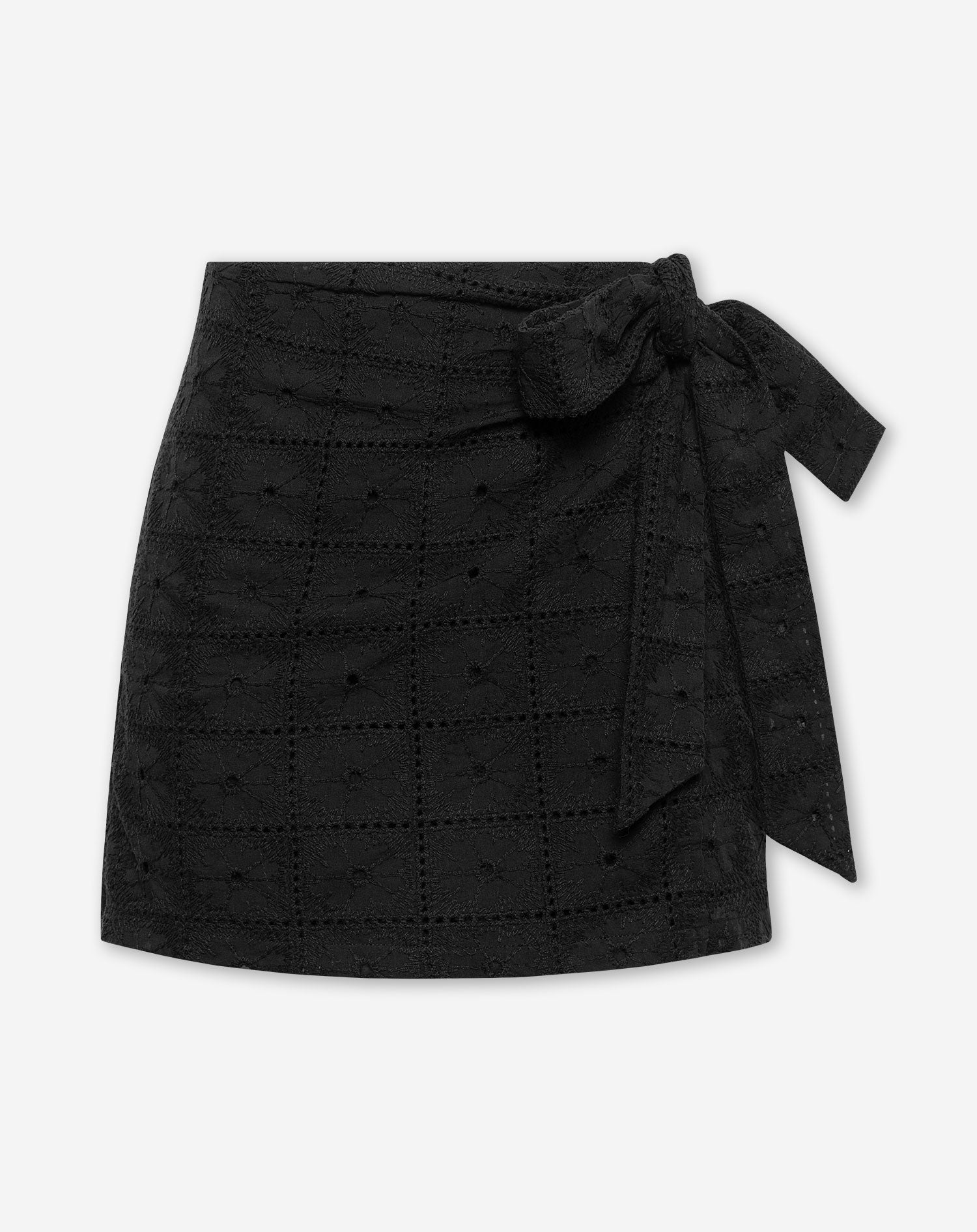 LOREEN BRODERIE SKORT BLACK