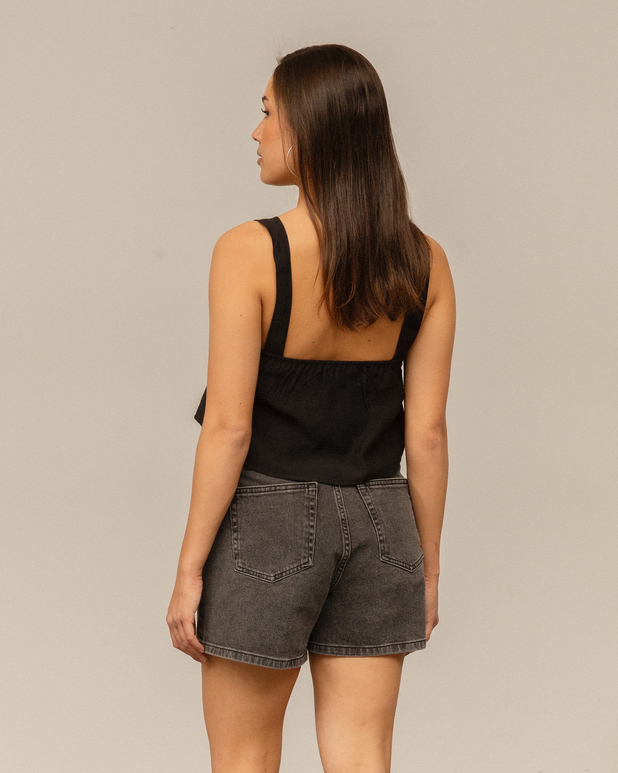 ZAYA VISCOSE TOP ZWART