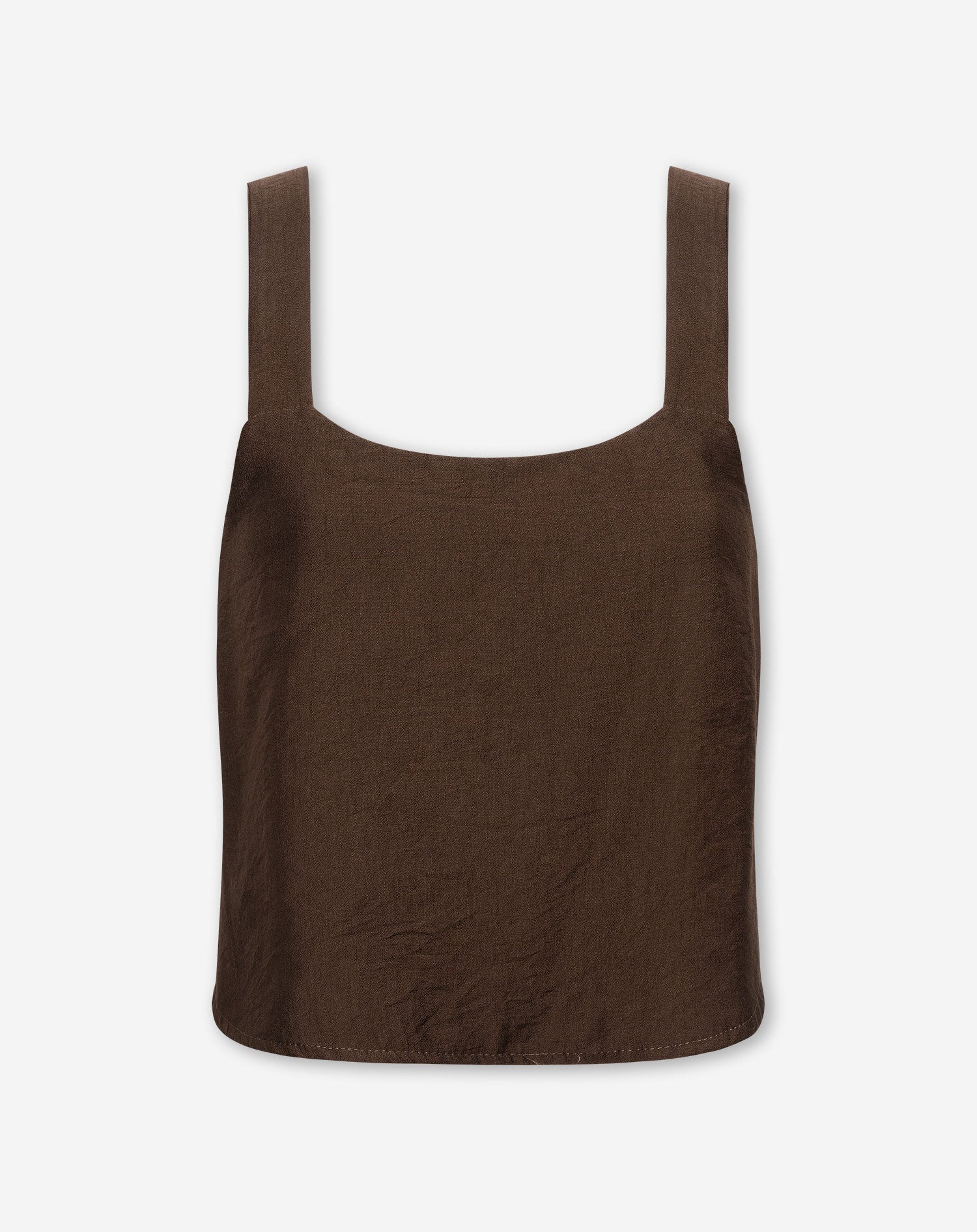 ZAYA VISCOSE TOP DONKERBRUIN