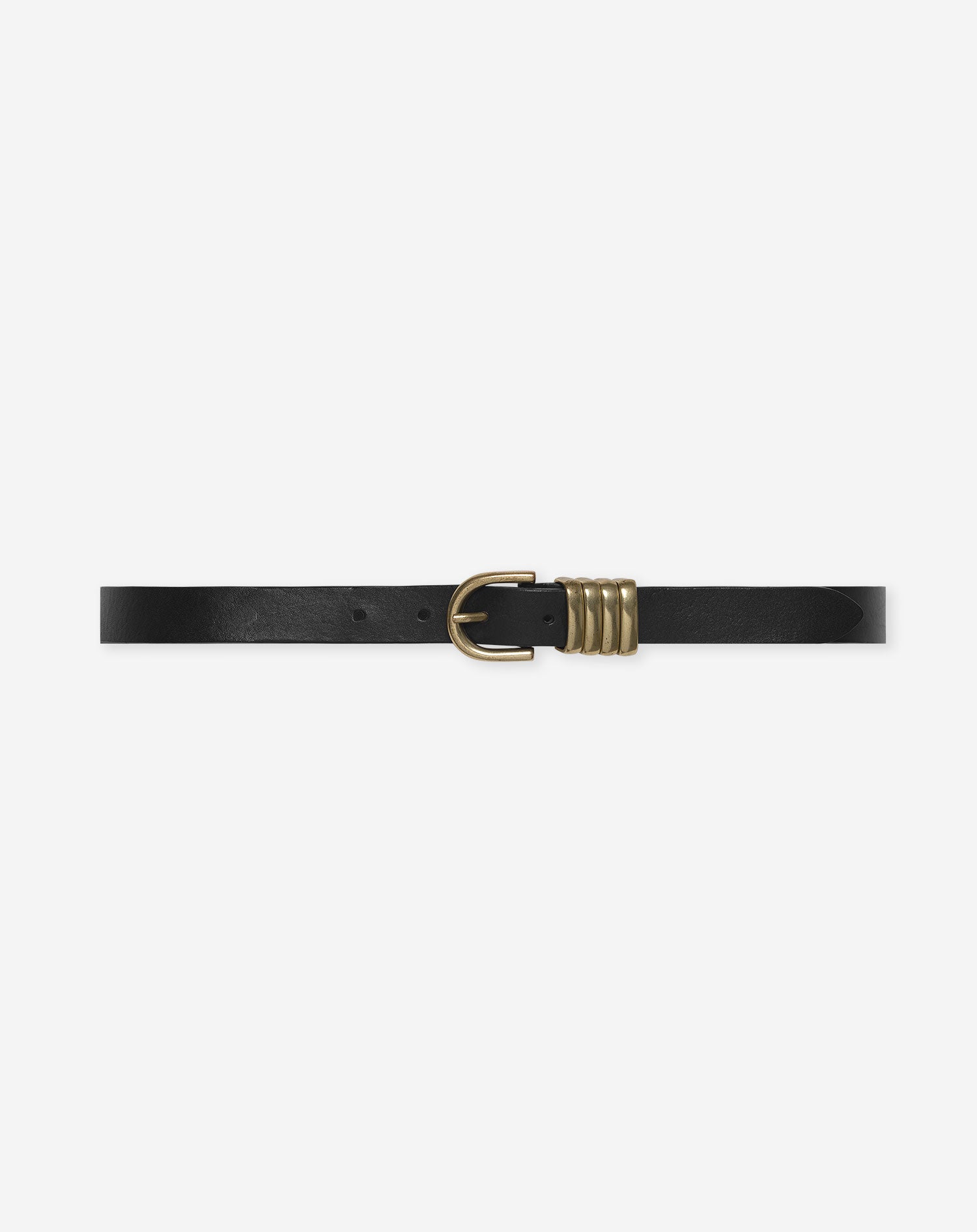 VEERLE LEATHER BELT ZWART