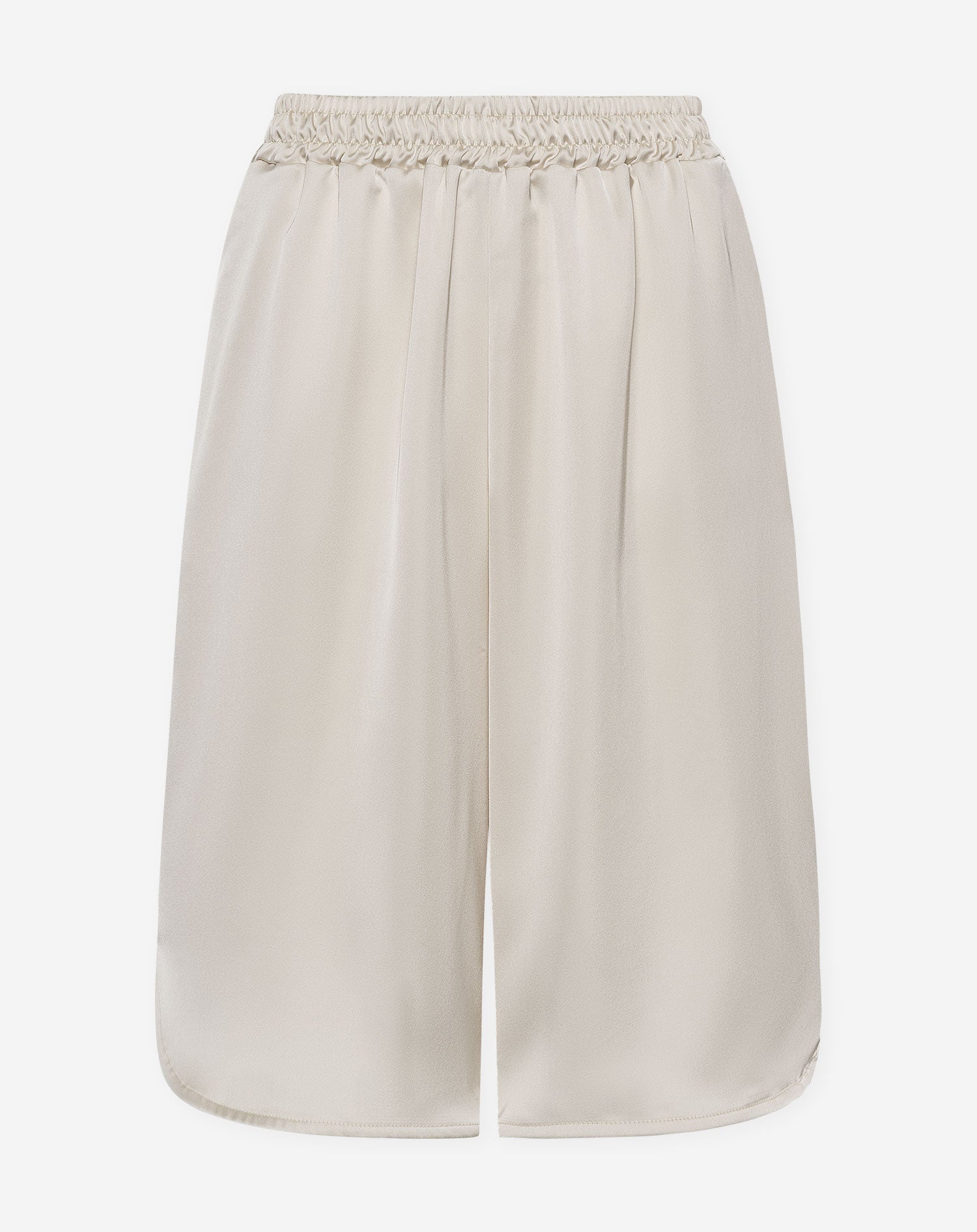 LONG SATIN JORT BEIGE