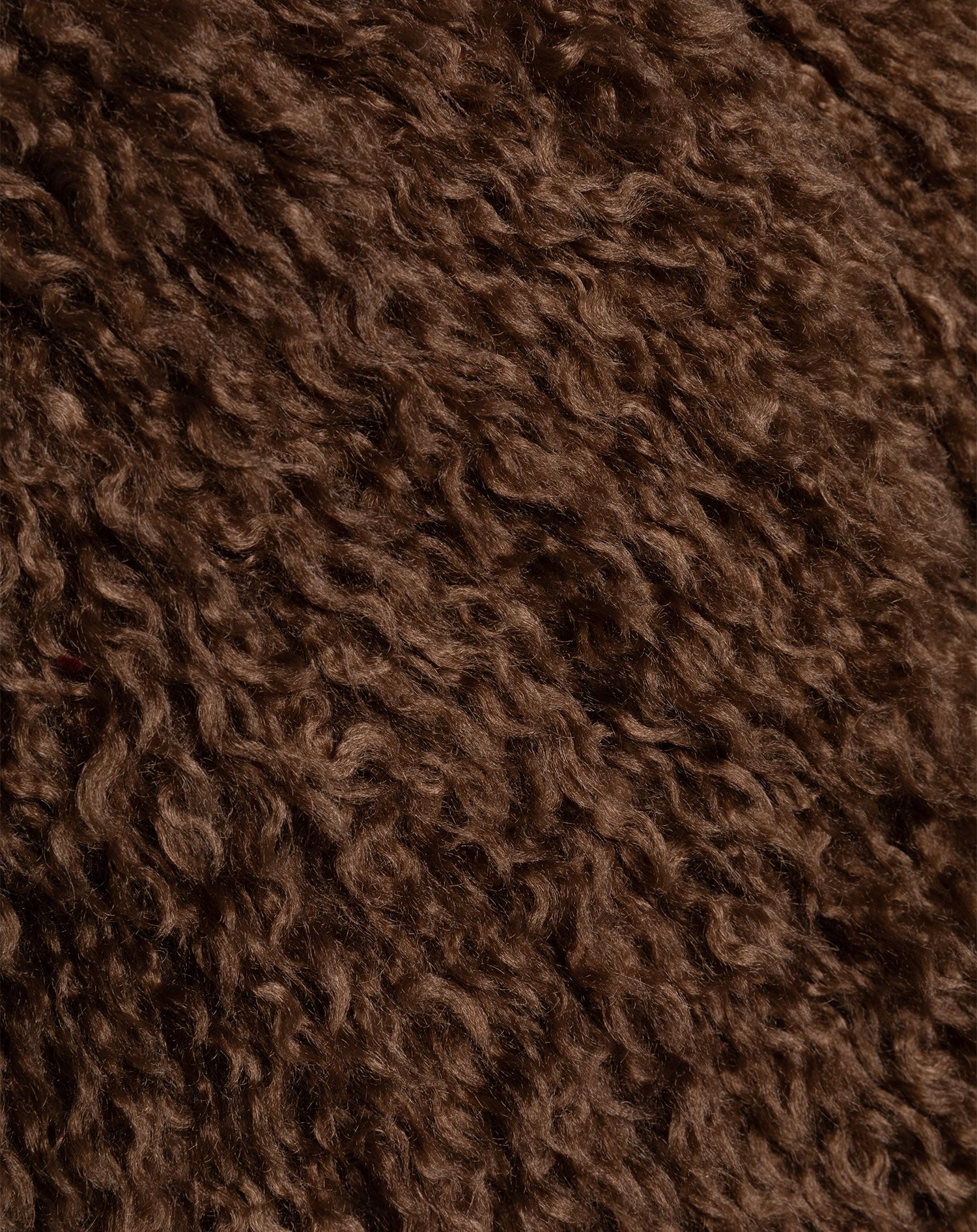 AUBREY HAIRY GILET BROWN