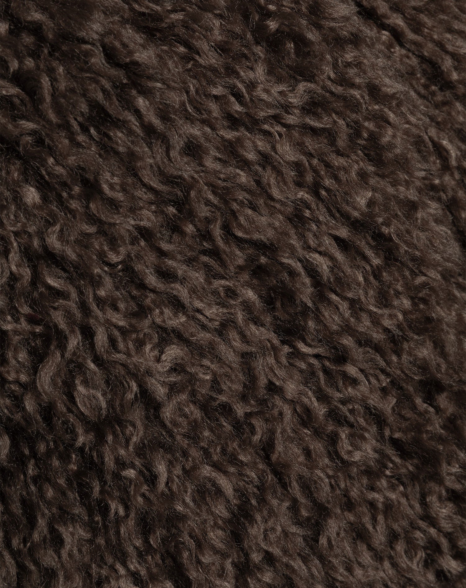 AUBREY HAIRY GILET DARK BROWN