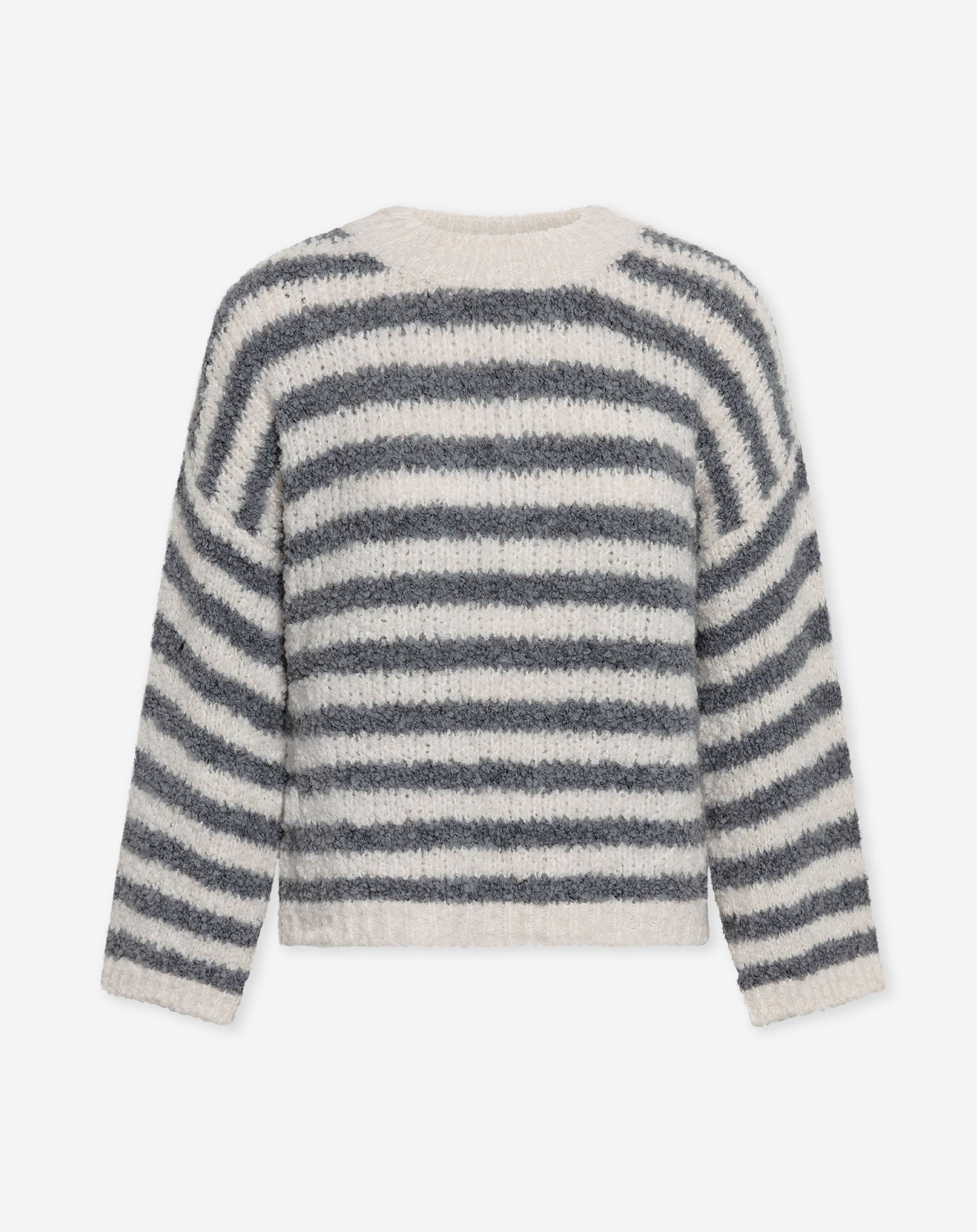 BOUCLE STRIPE KNIT GRIJS
