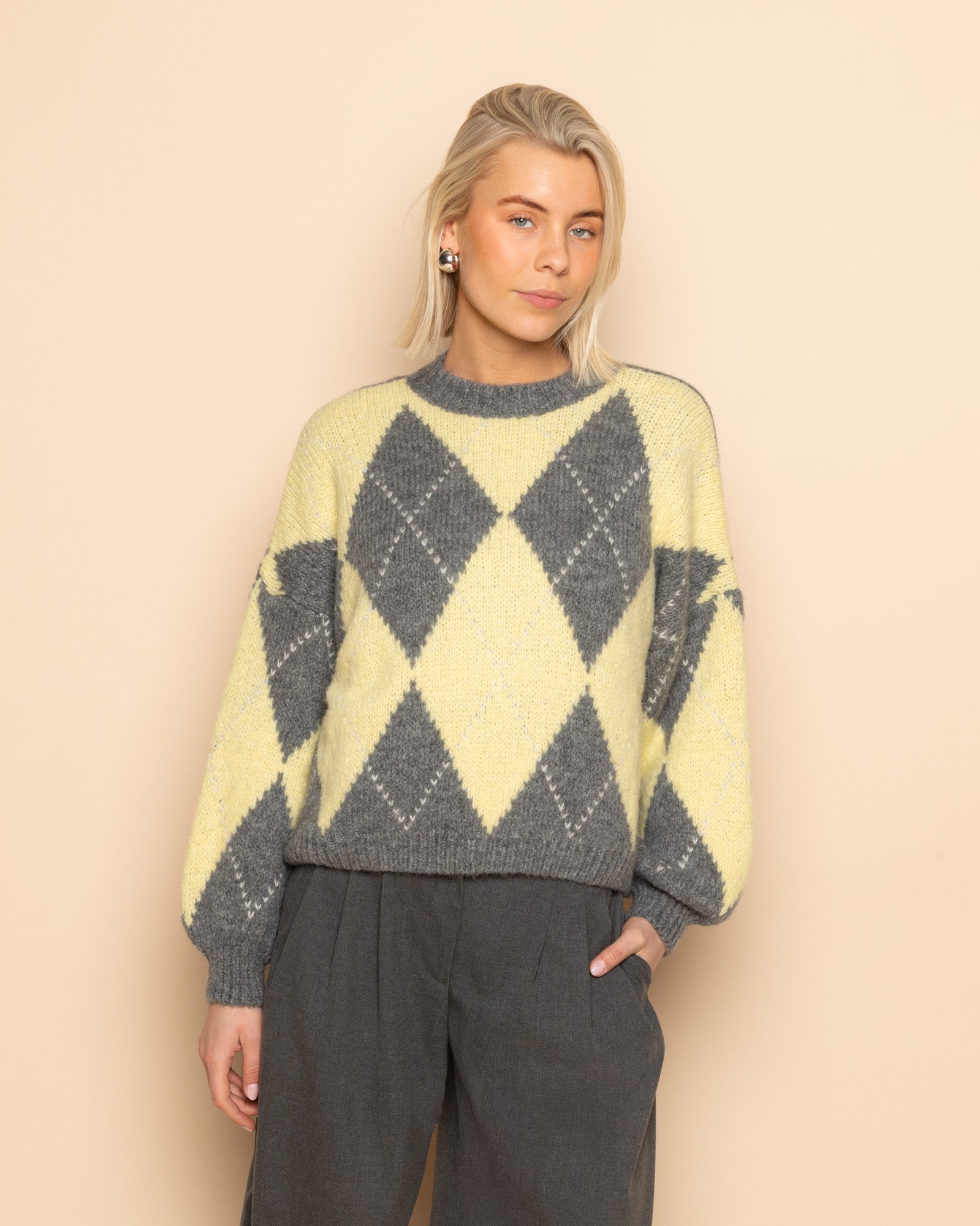 JANNA ARGYLE KNIT BOTERGEEL