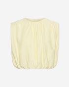 VIVI STRUCTURE BUBBLE HEM TOP BOTERGEEL