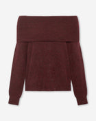 CINTA OFF SHOULDER KNIT BURGUNDY