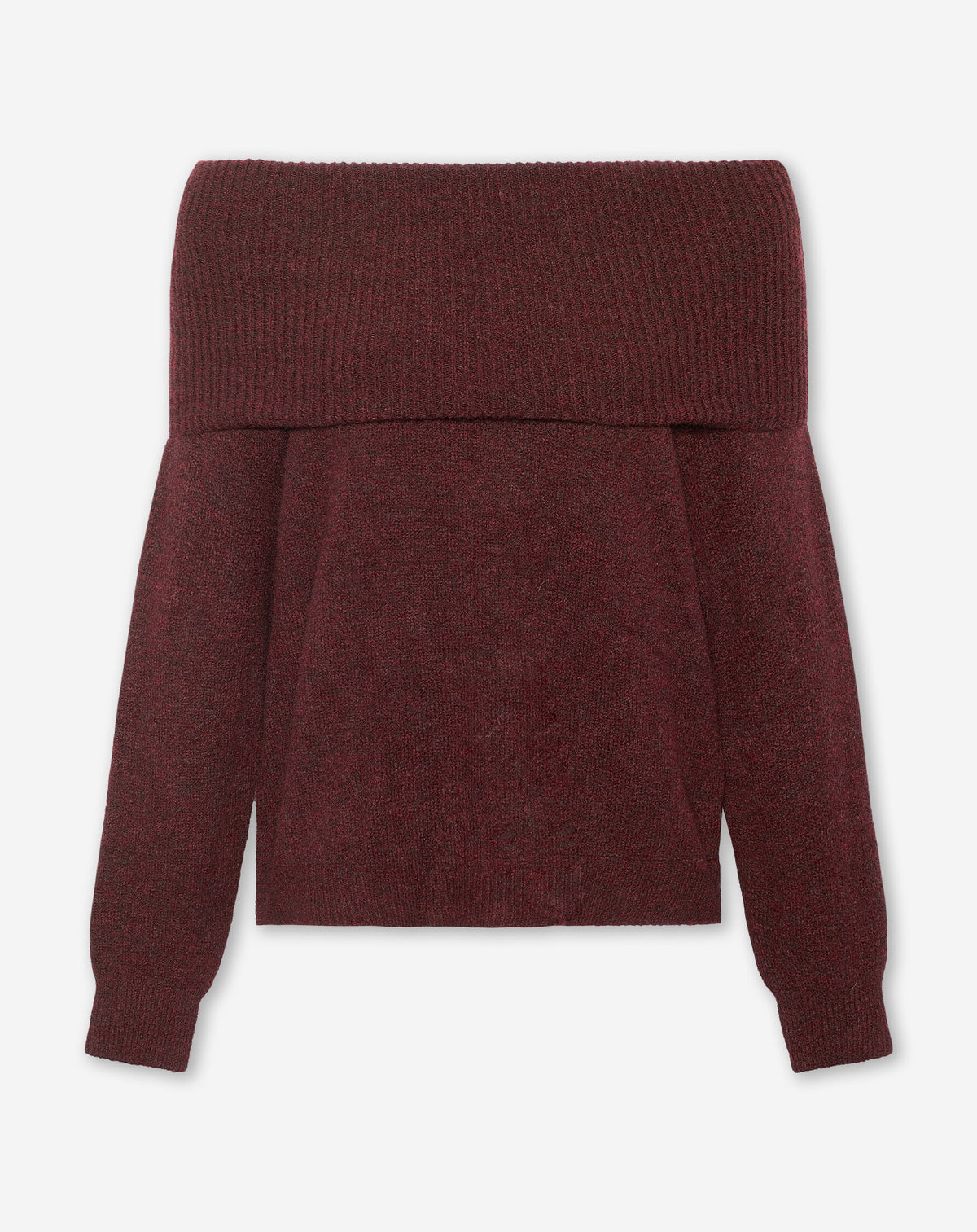 CINTA OFF SHOULDER KNIT BURGUNDY