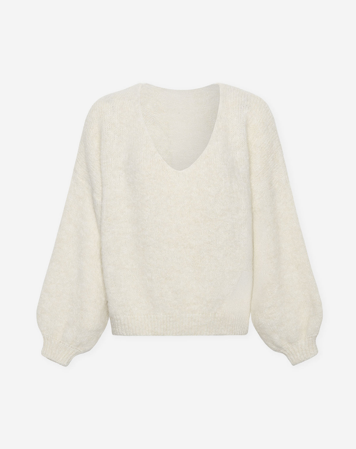 VICKY V-NECK KNIT CRÈME