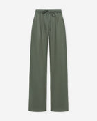 LINDE STRAIGHT LEG PANTS OLIJFGROEN