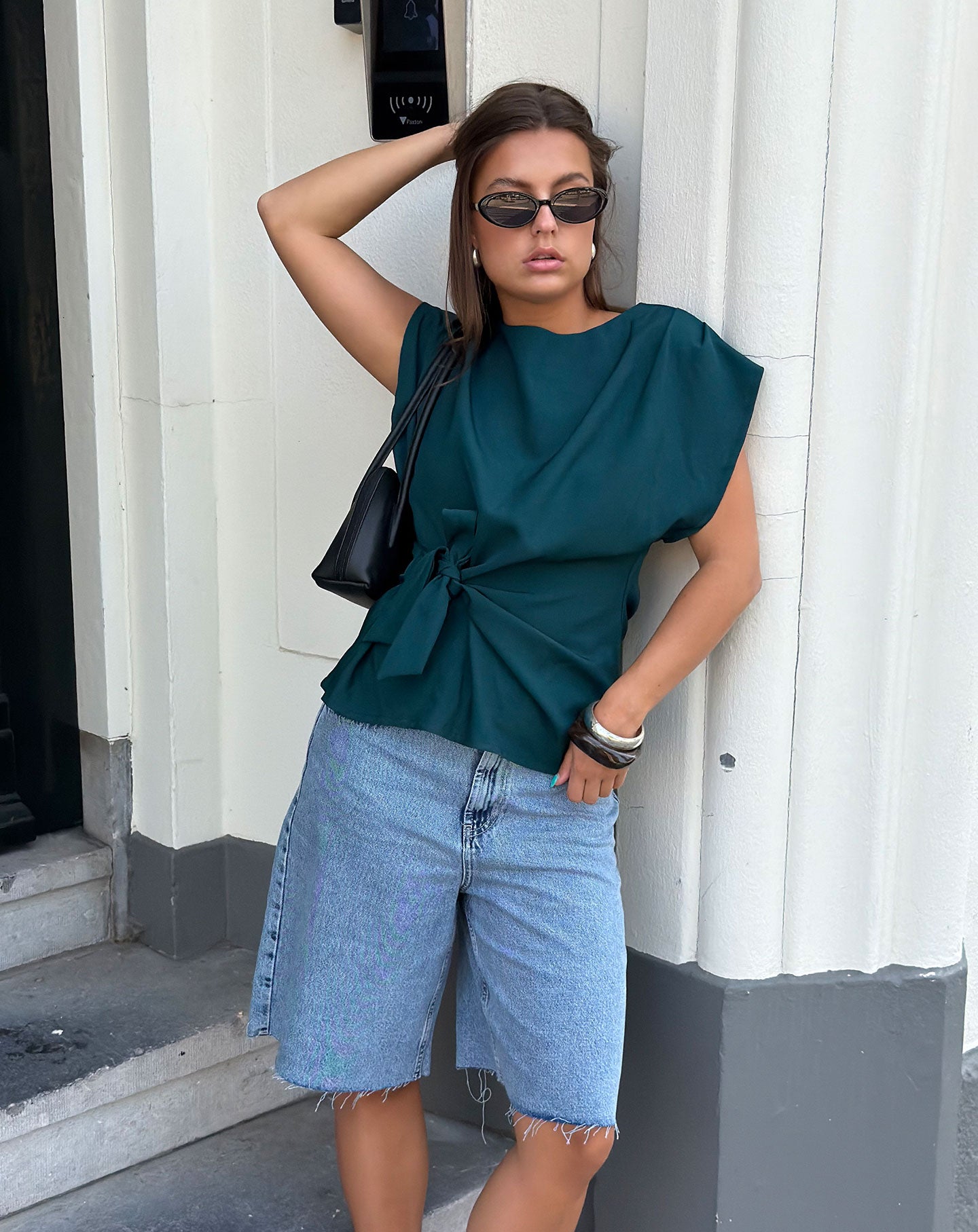 YAEL KNOT TOP TEAL