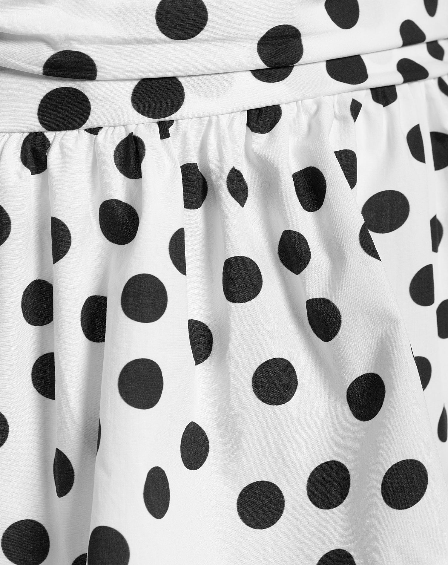 DOT PEPLUM TOP WIT