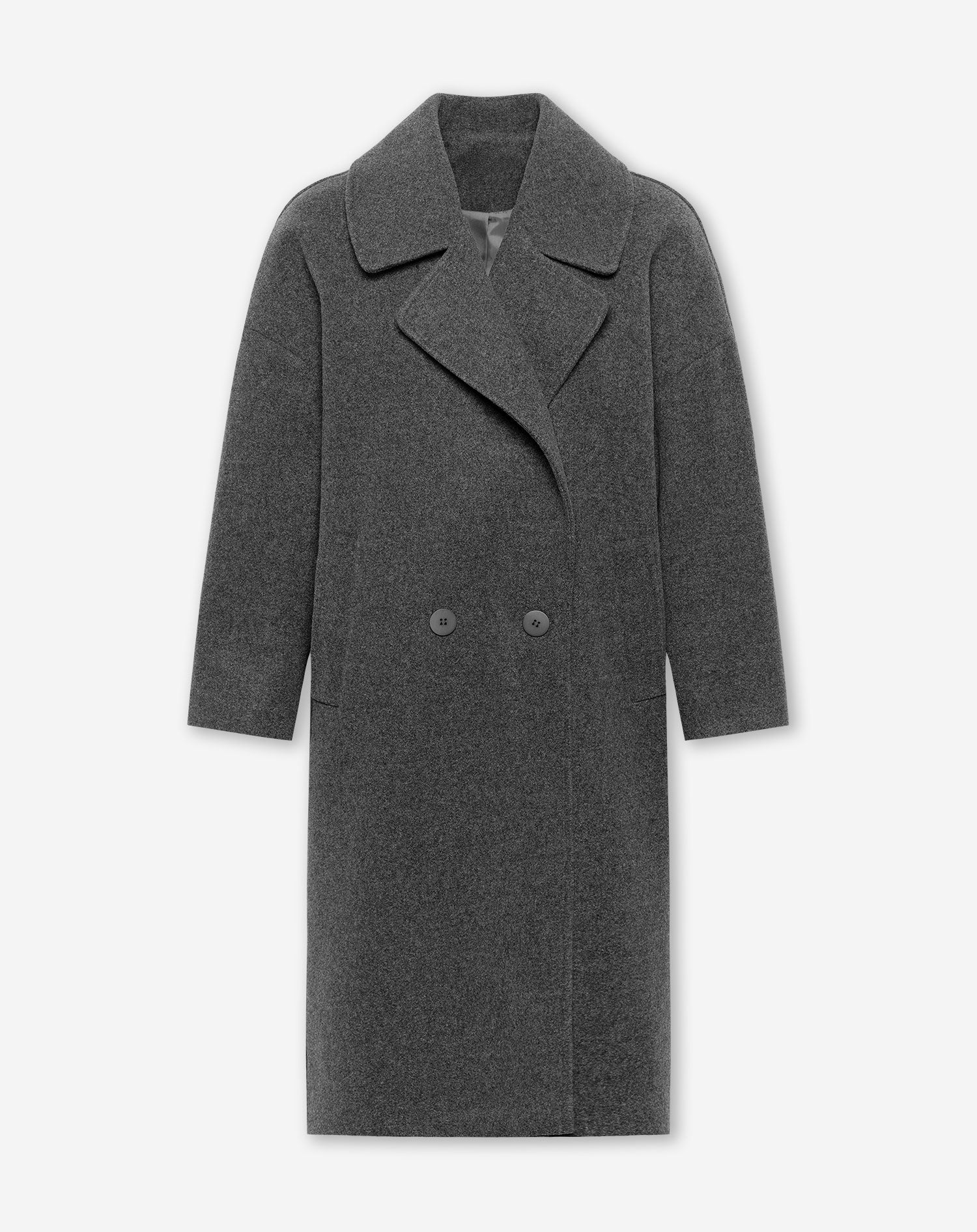 EMMA LONG COAT DARK GREY