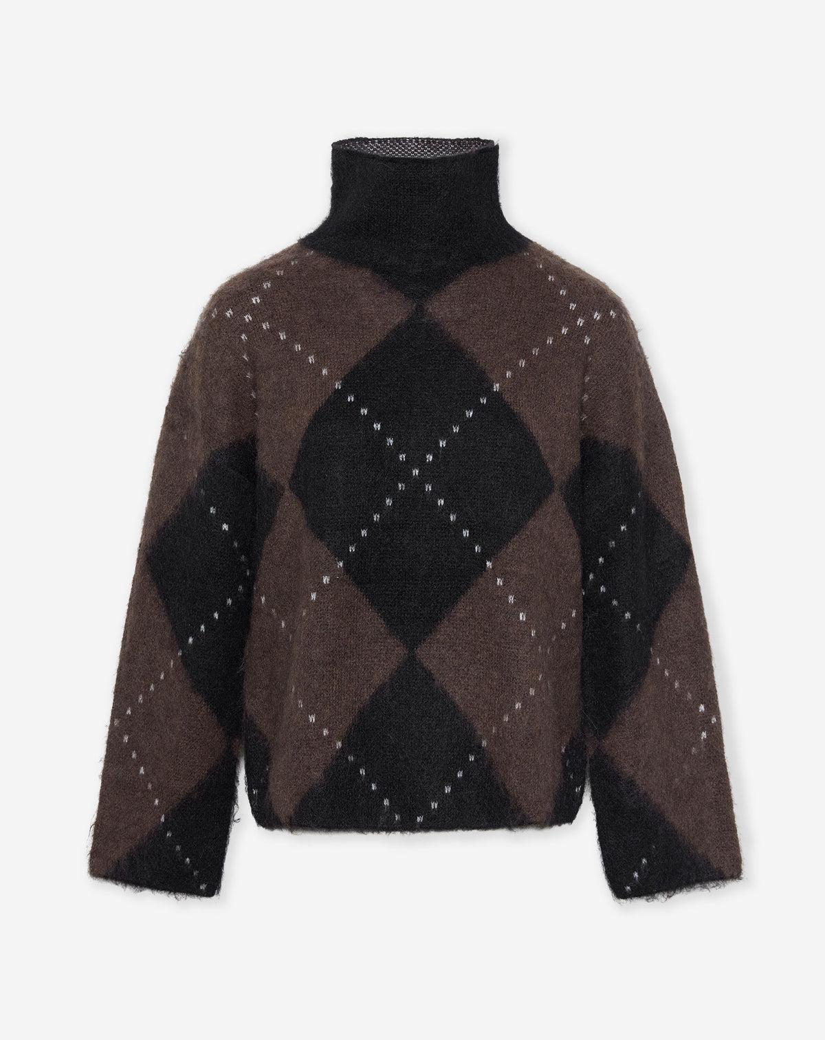LOWEN ARGYLE KNIT BROWN