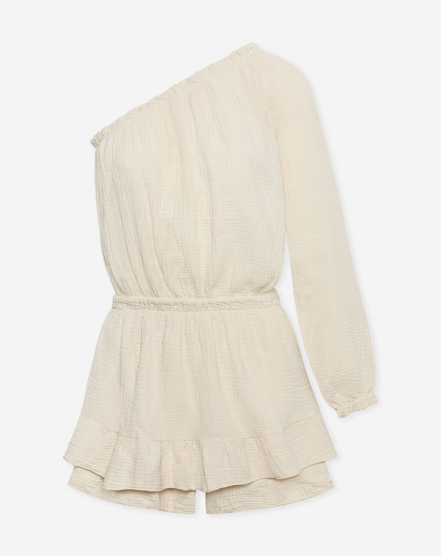 MOUSSELINE ONE SLEEVE PLAYSUIT ZAND