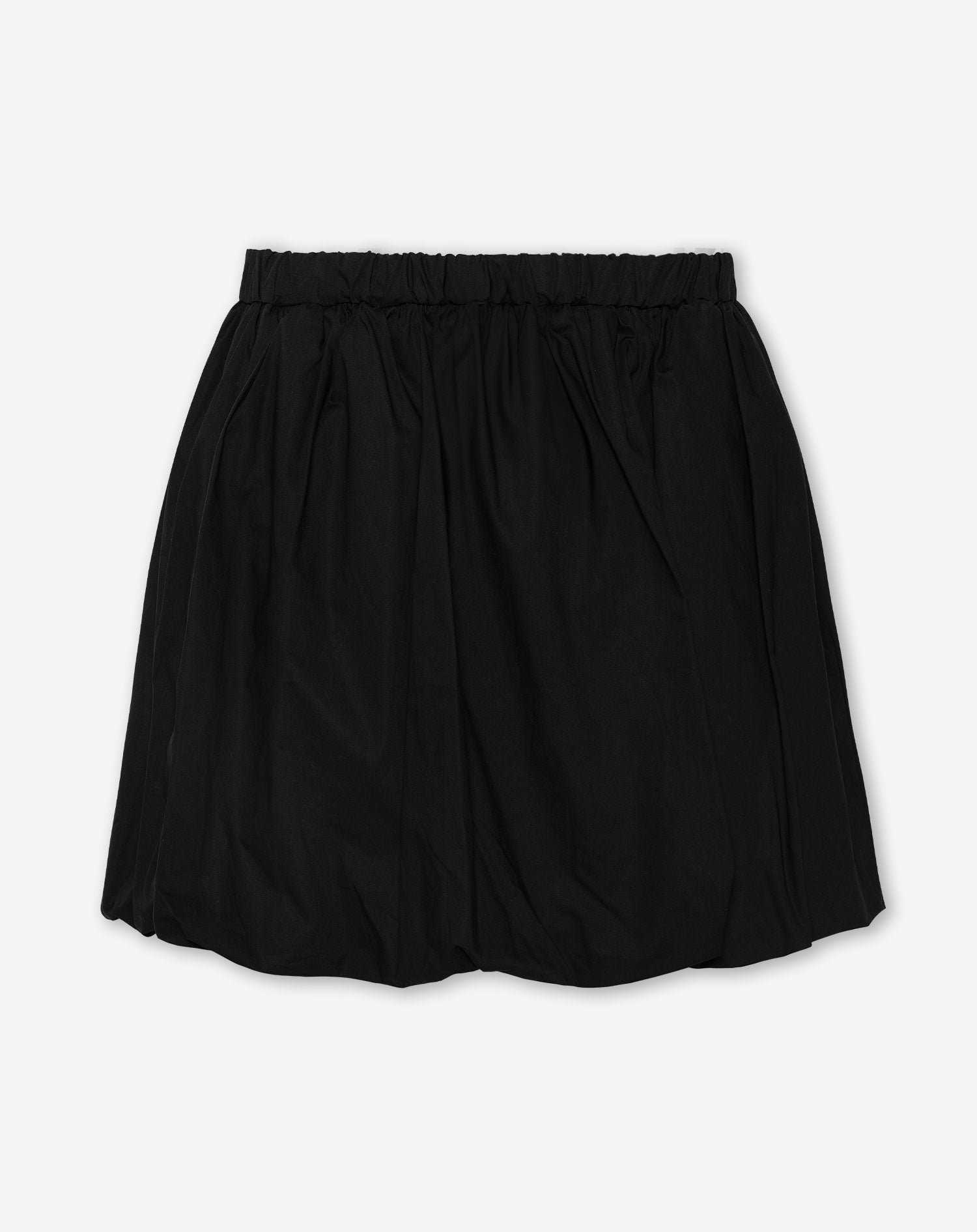 BALLOON POPLIN SKIRT ZWART