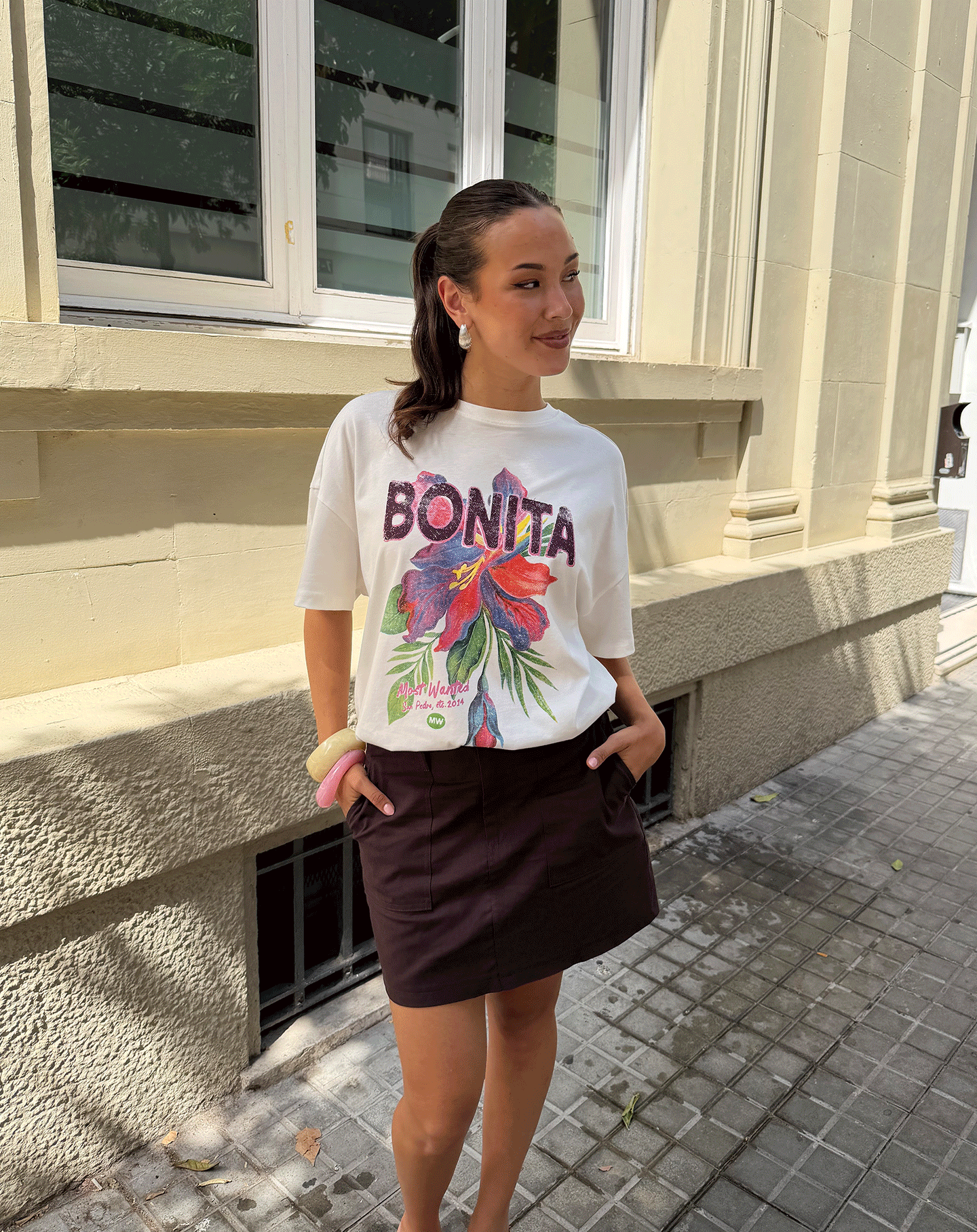 CARGO SKIRT DONKERBRUIN