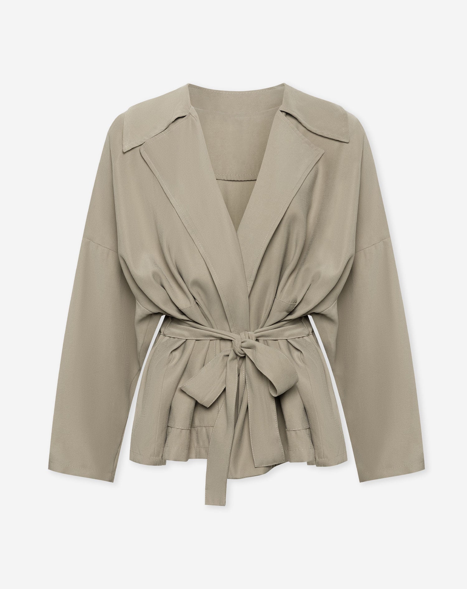 SHEILA VISCOSE JACKET LICHTGROEN