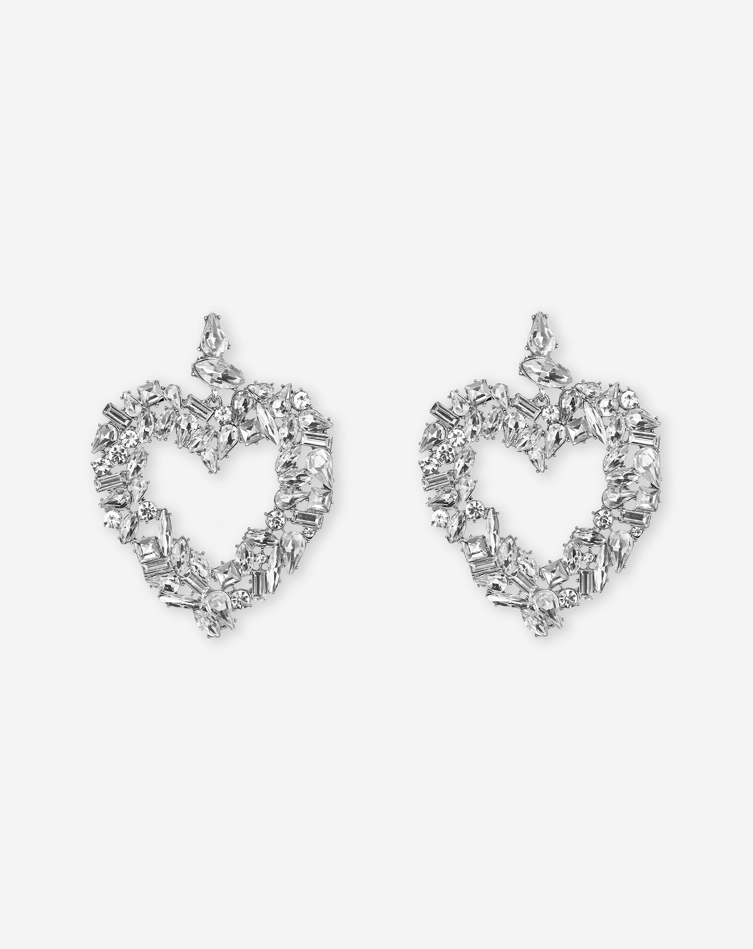 BIG HEART DIAMOND EARRINGS