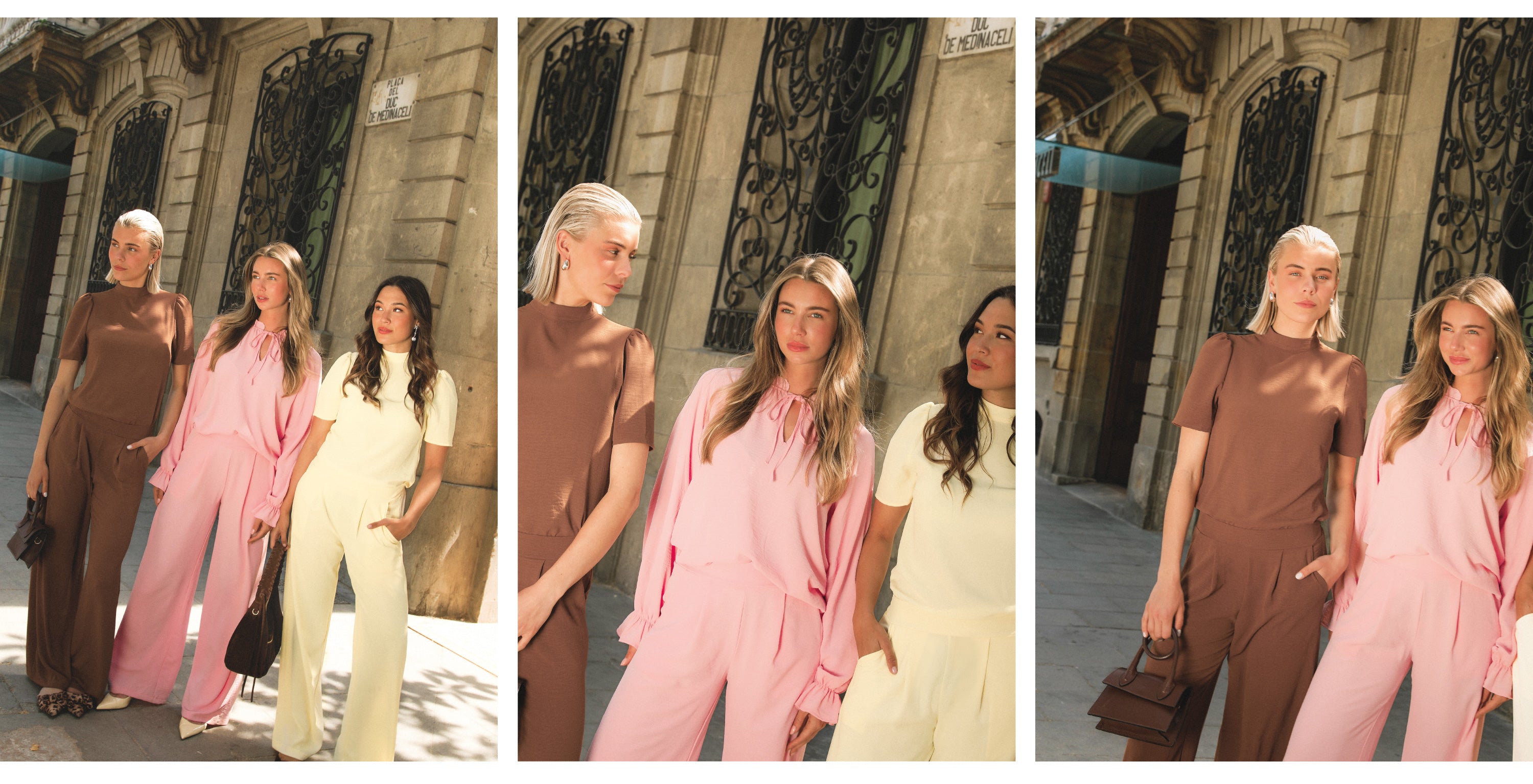 Most Wanted Viva la Barcelona zomercampagne – Modellen in pastelkleurige co-ord sets