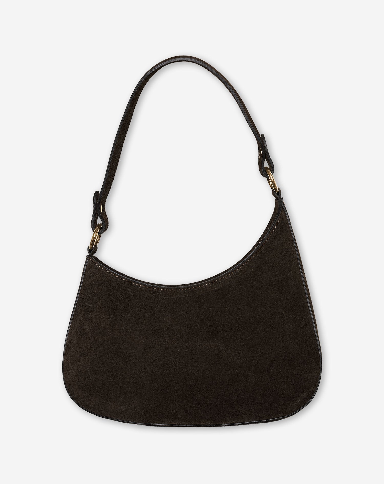 VIVIAN SUEDE BAG DARK BROWN