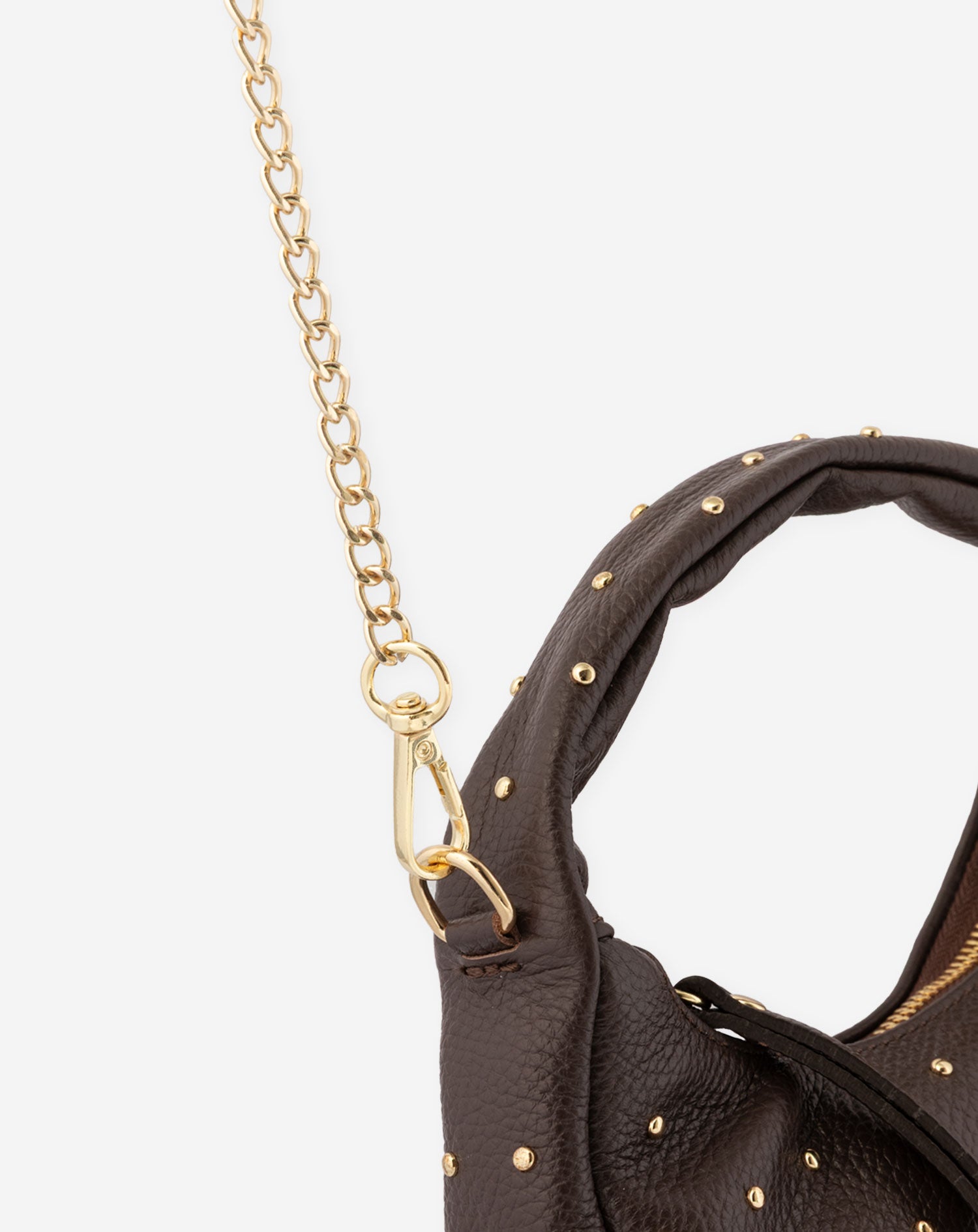 ROSALIE STUD BAG BROWN