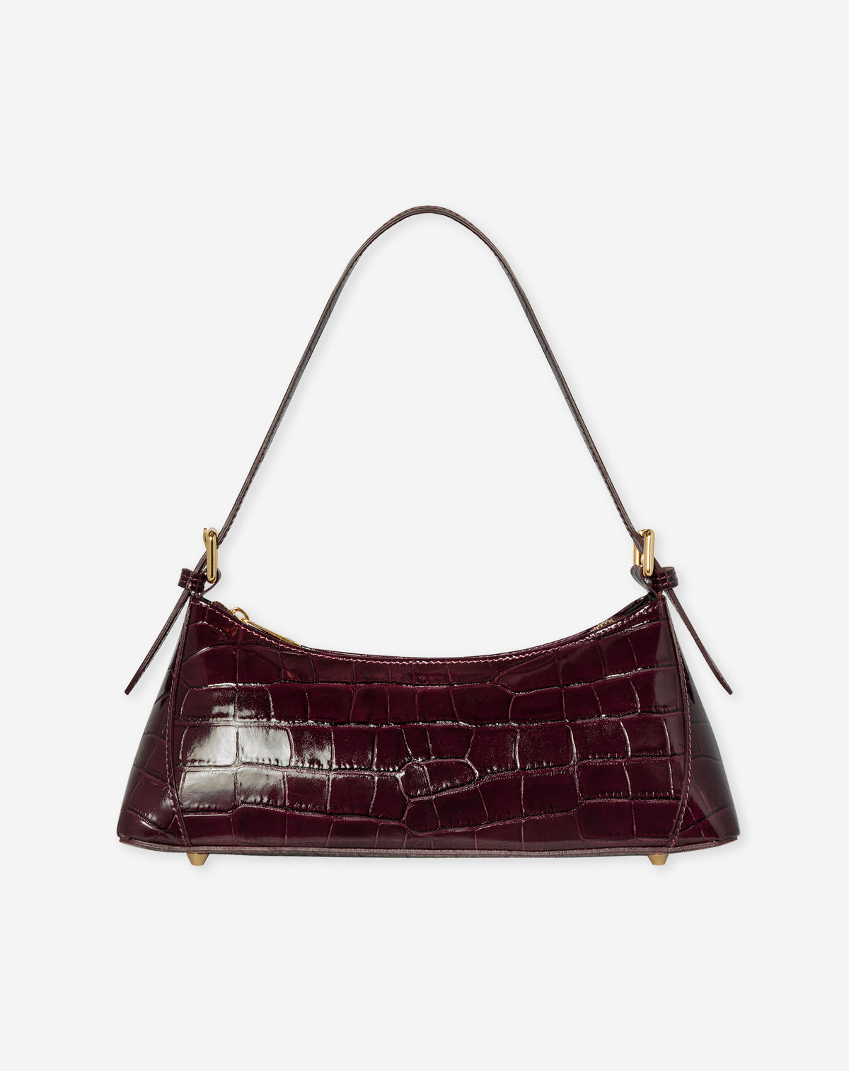 RUBY CROCO BAG BURGUNDY