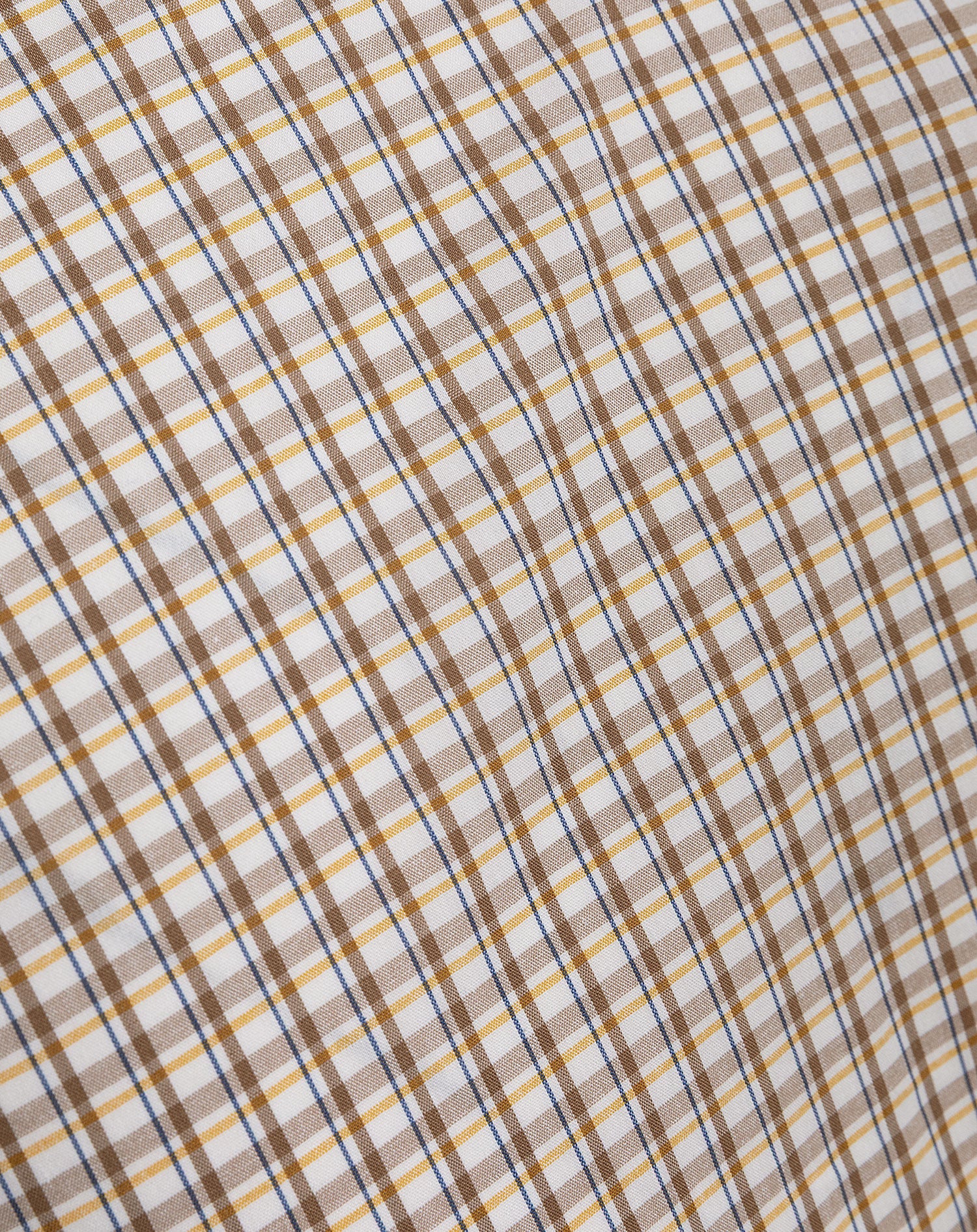 KIRA CHECK CORD BLOUSE BROWN