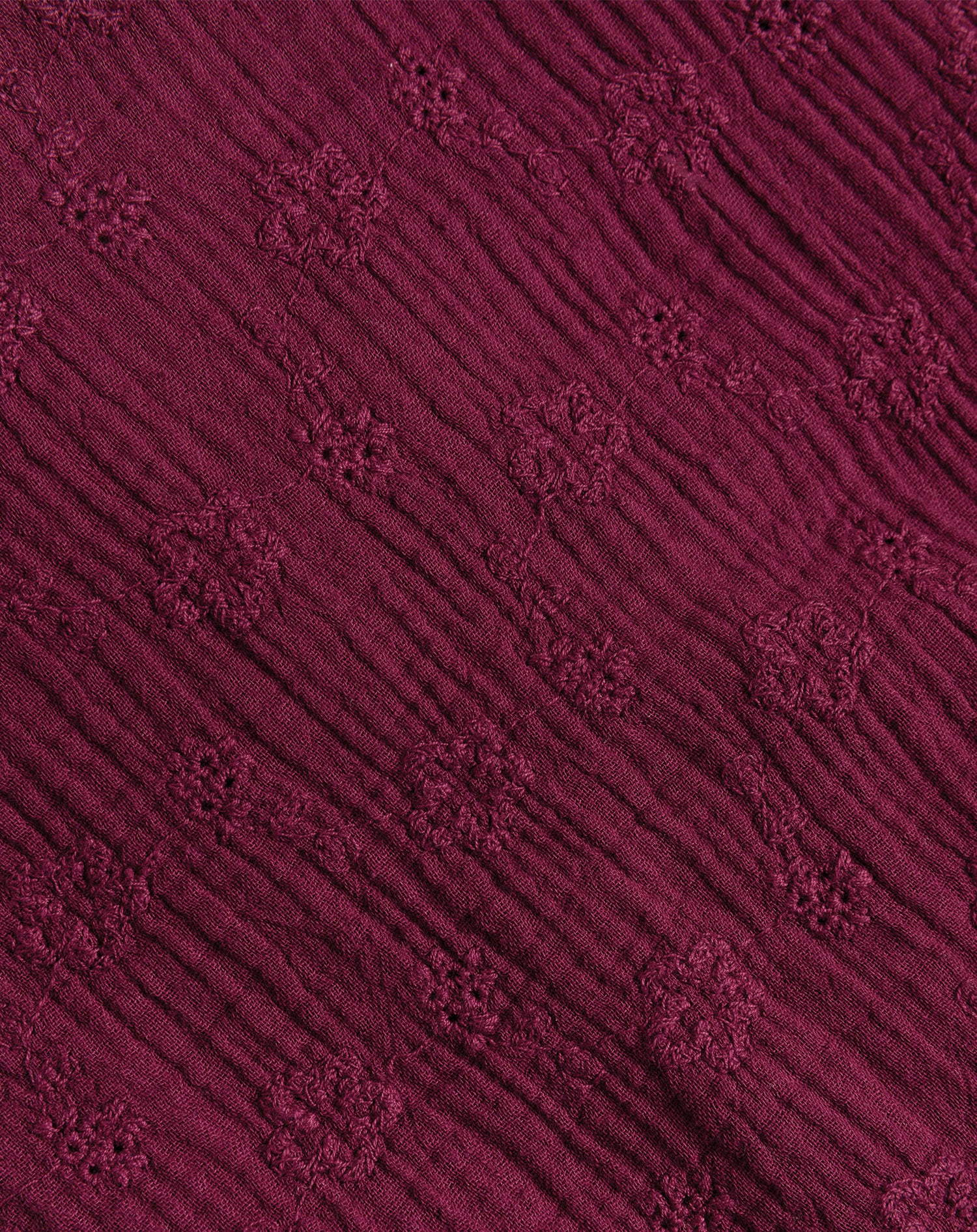 LOIZA FLOWER MOUSSELINE MAXI DRESS CHERRY