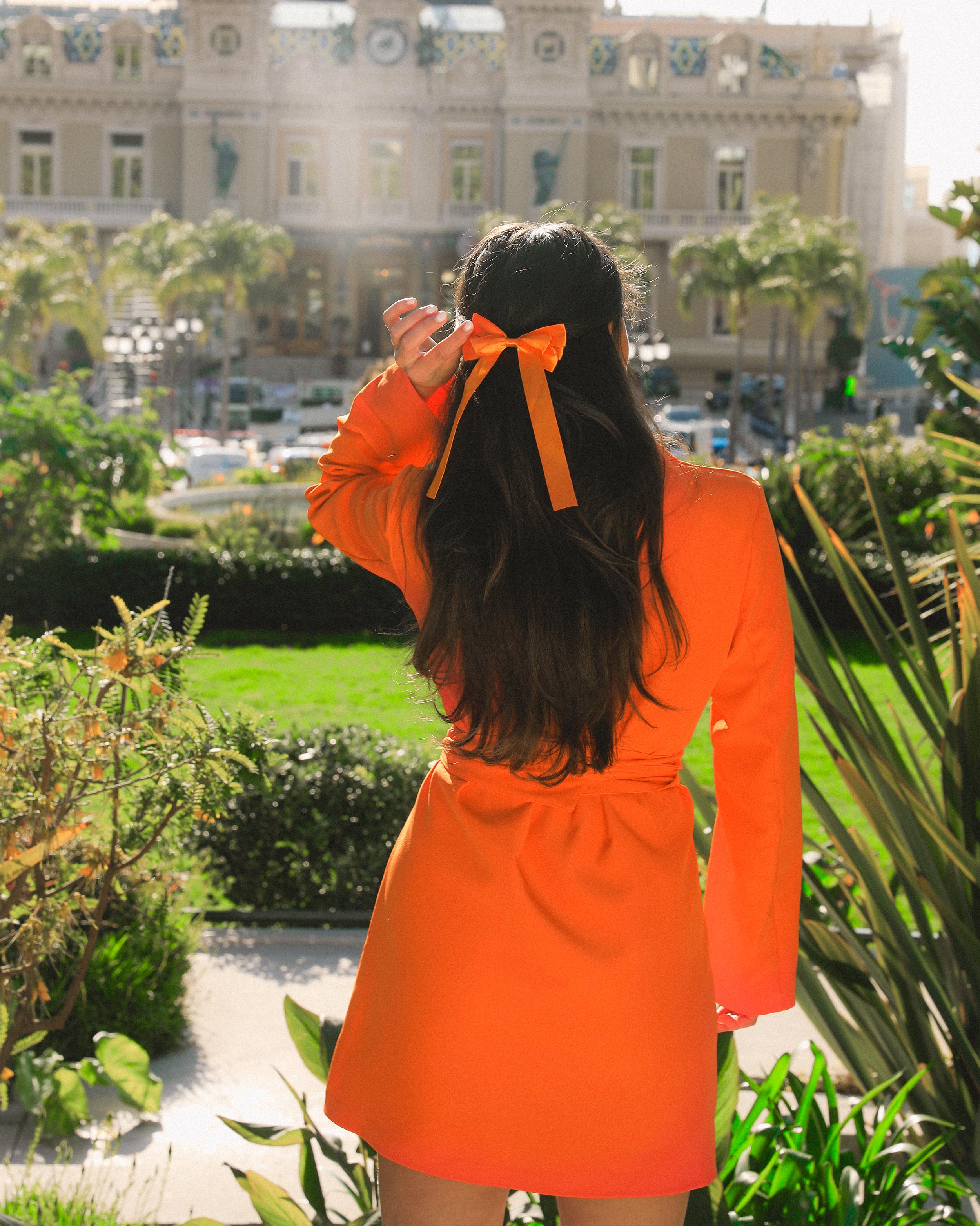 SADIE BLAZER DRESS ORANGE