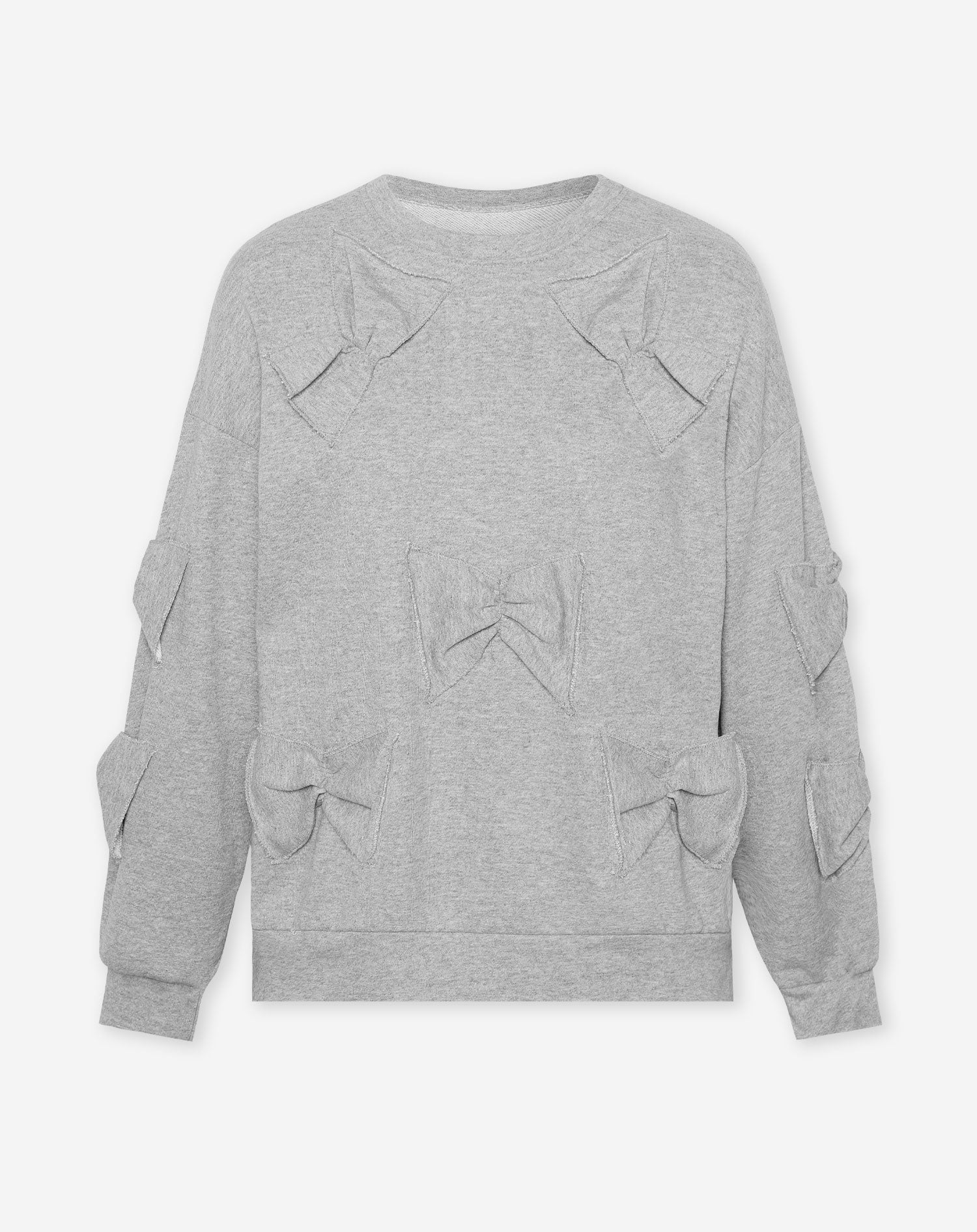 SMALL BOWS SWEATER GREY