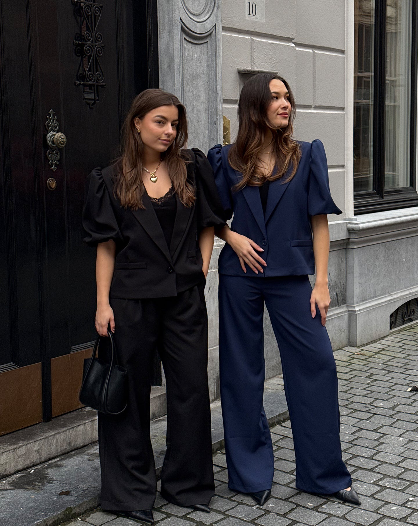 LIZZY PUFF SLEEVE BLAZER ZWART