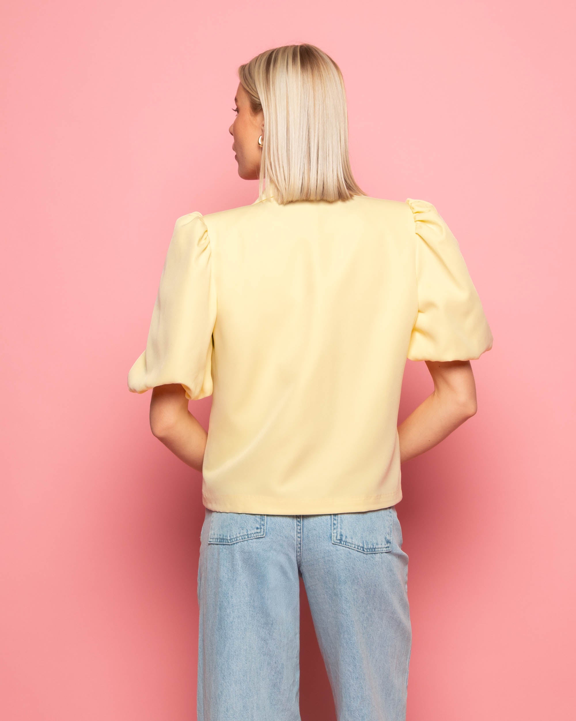 LIZZY PUFF SLEEVE BLAZER BOTERGEEL