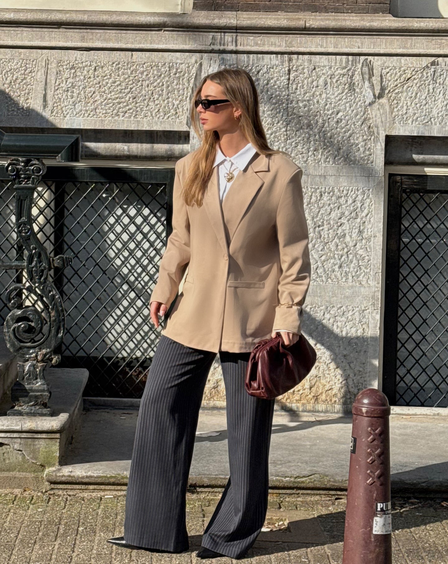 IRIS BOXY BLAZER BEIGE