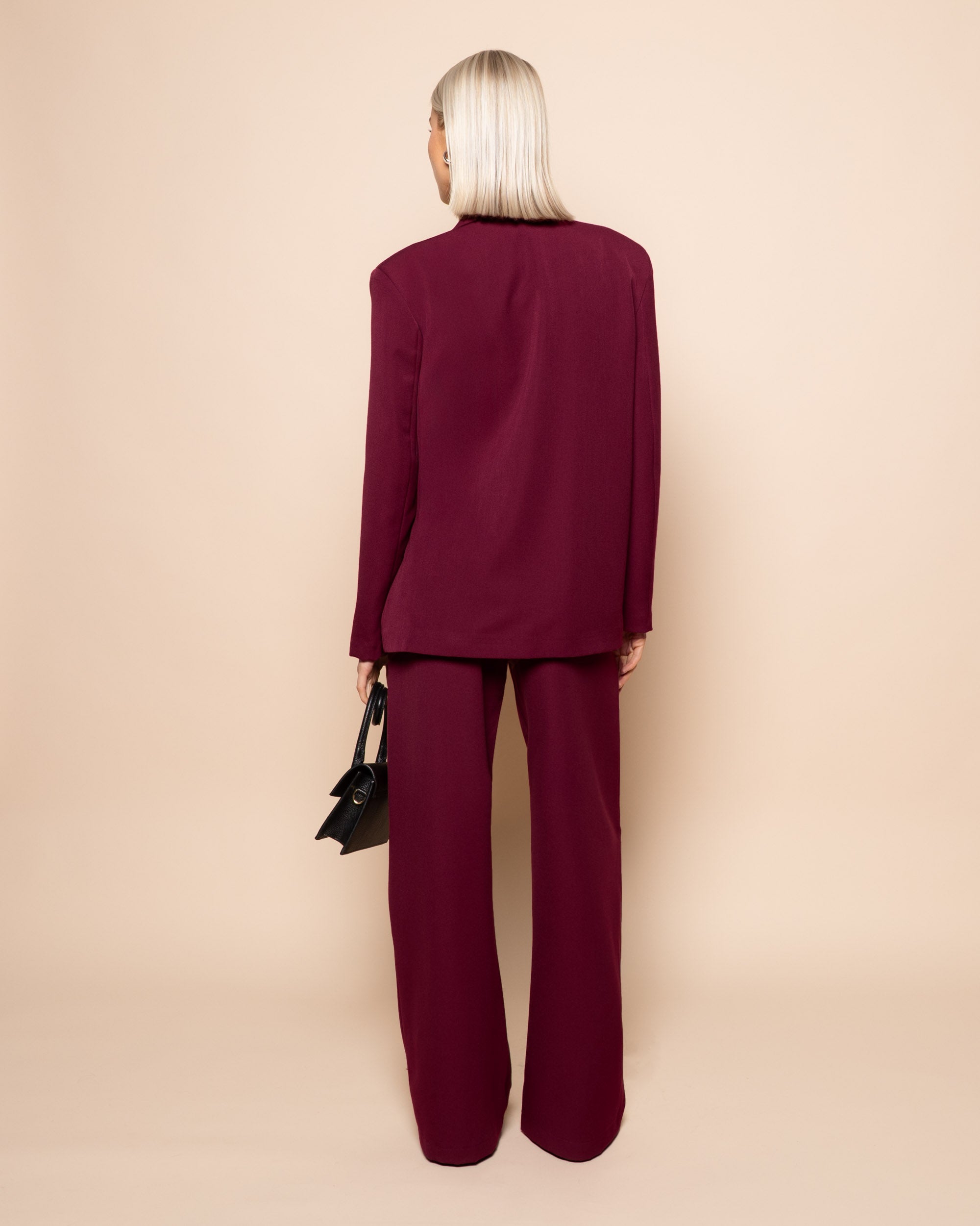 IRIS WRAP UP BLAZER BURGUNDY