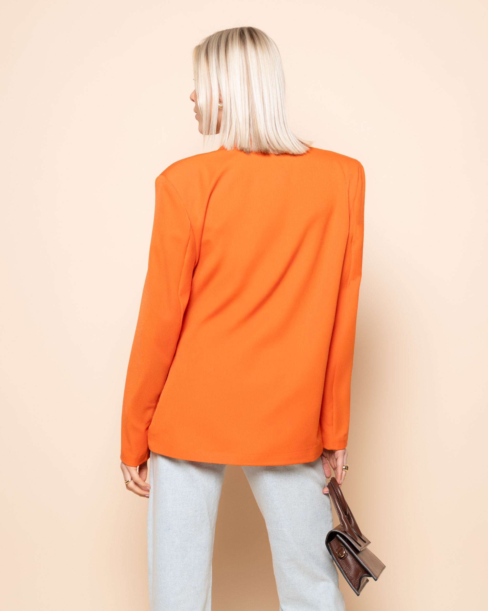 IRIS WRAP UP BLAZER ORANGE