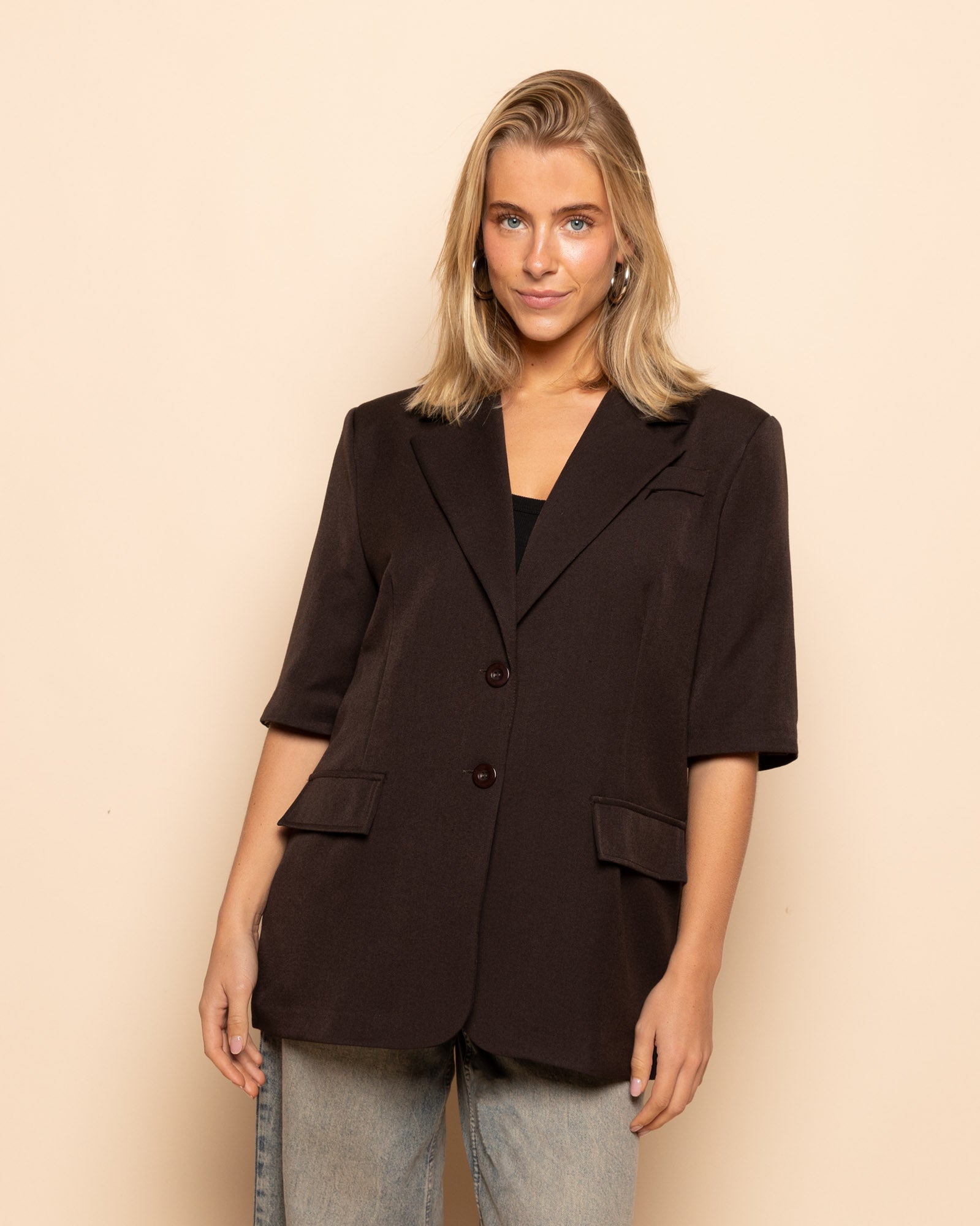 SHORT SLEEVE BLAZER DONKERBRUIN