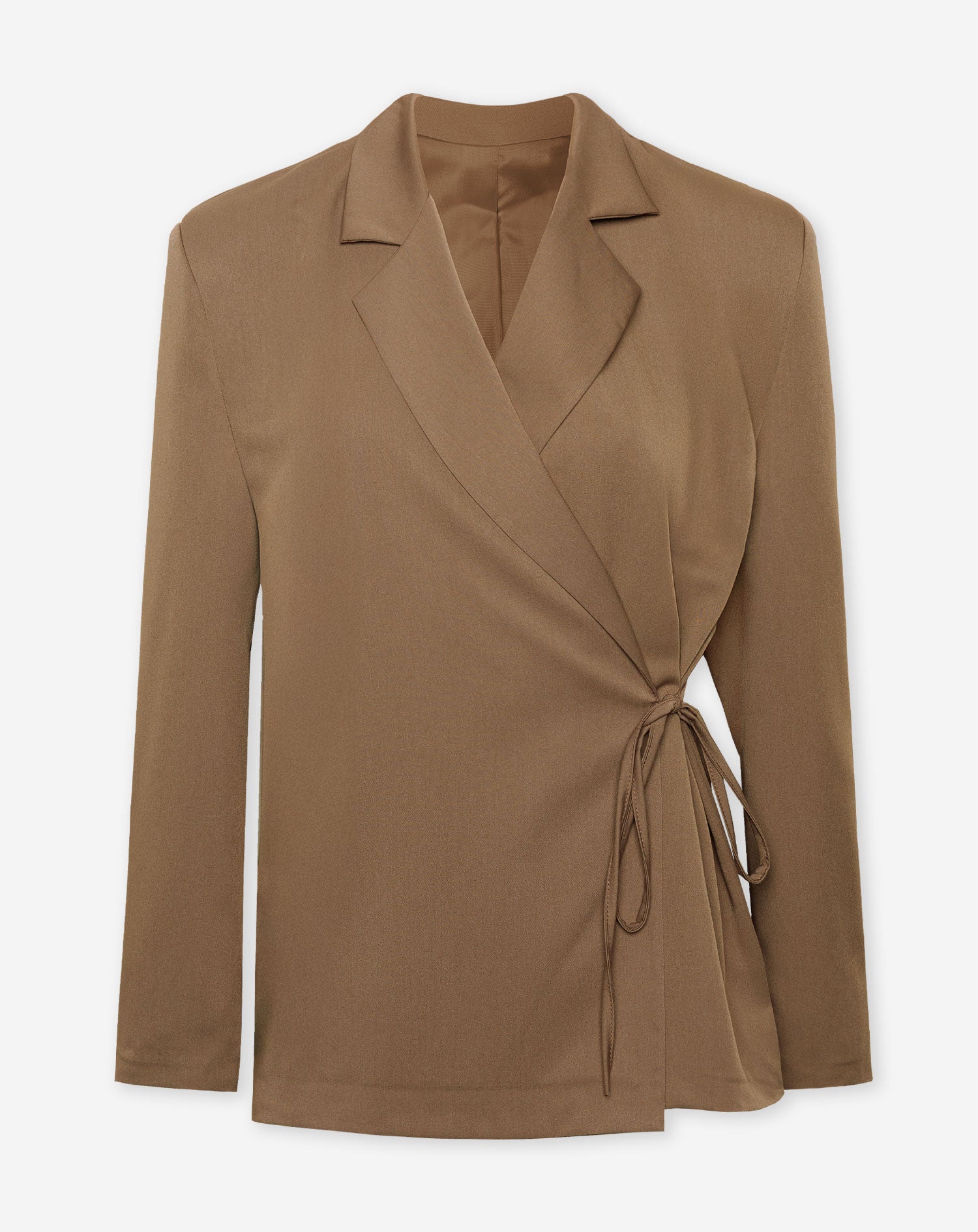 ZOEY WRAP UP BLAZER MOKKA