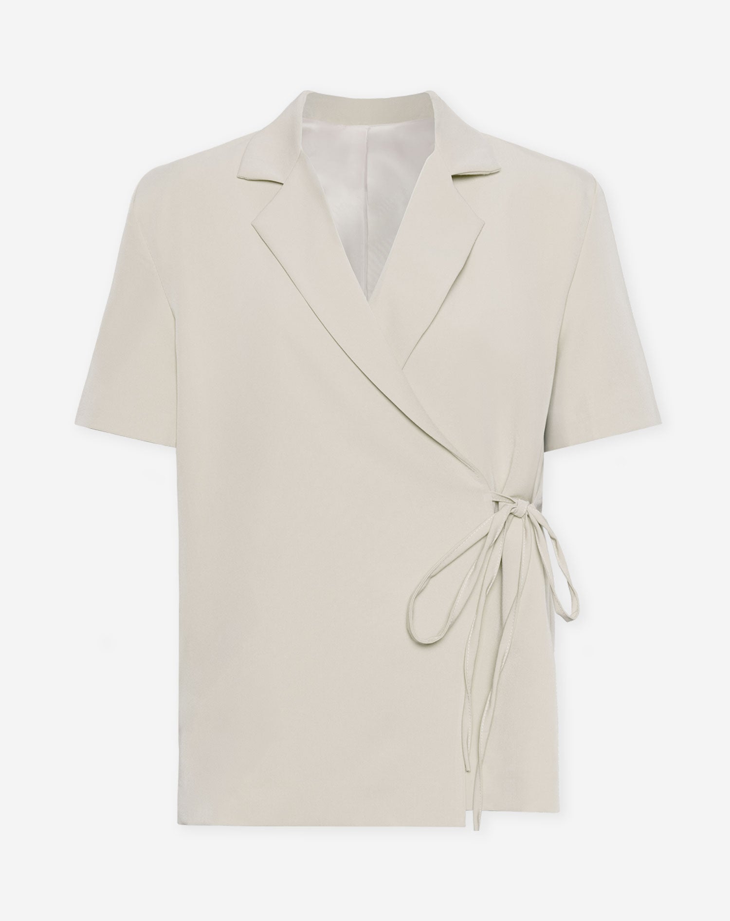 ZOEY SHORT SLEEVE BLAZER LICHTBEIGE