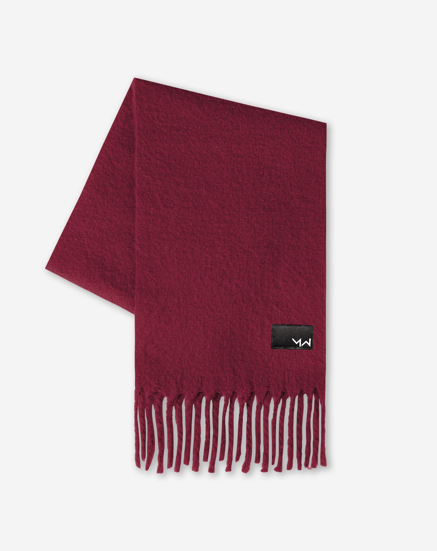 WOVEN SCARF BURGUNDY